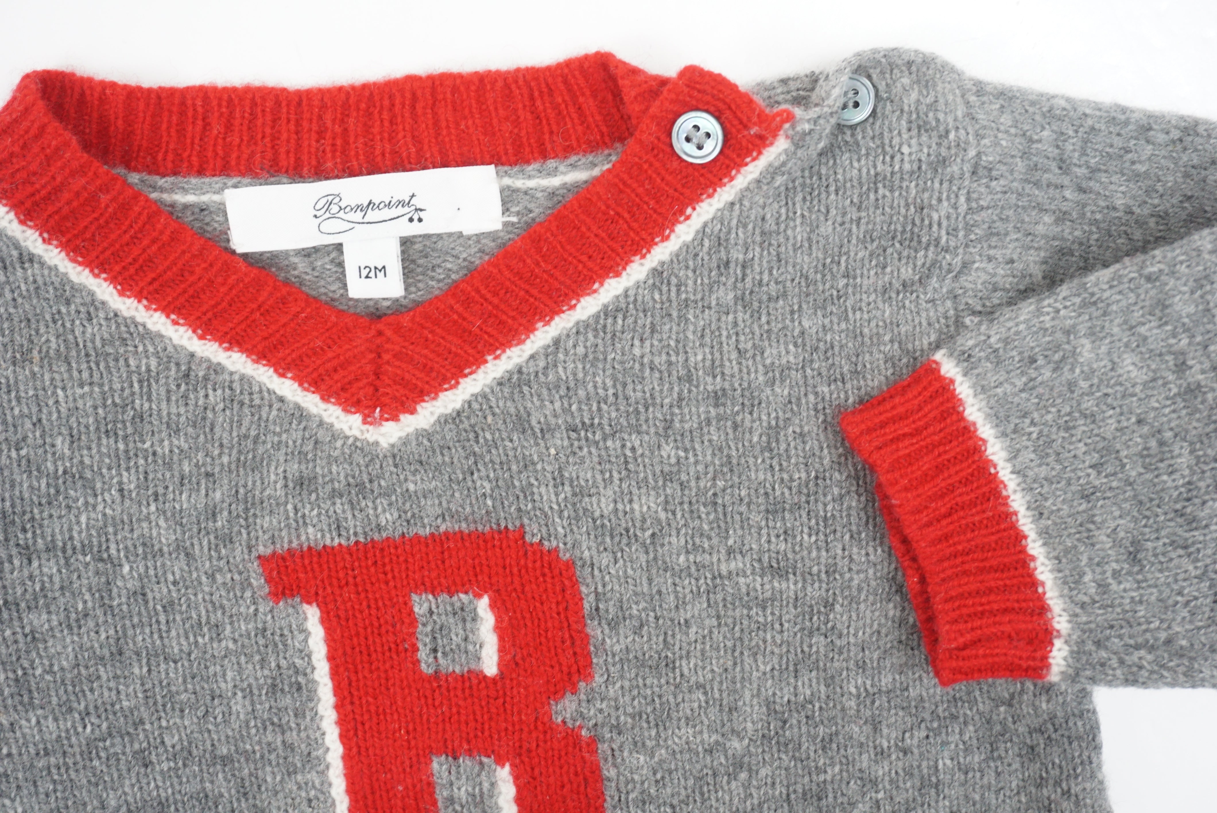 Pull Gris - 9/12 mois