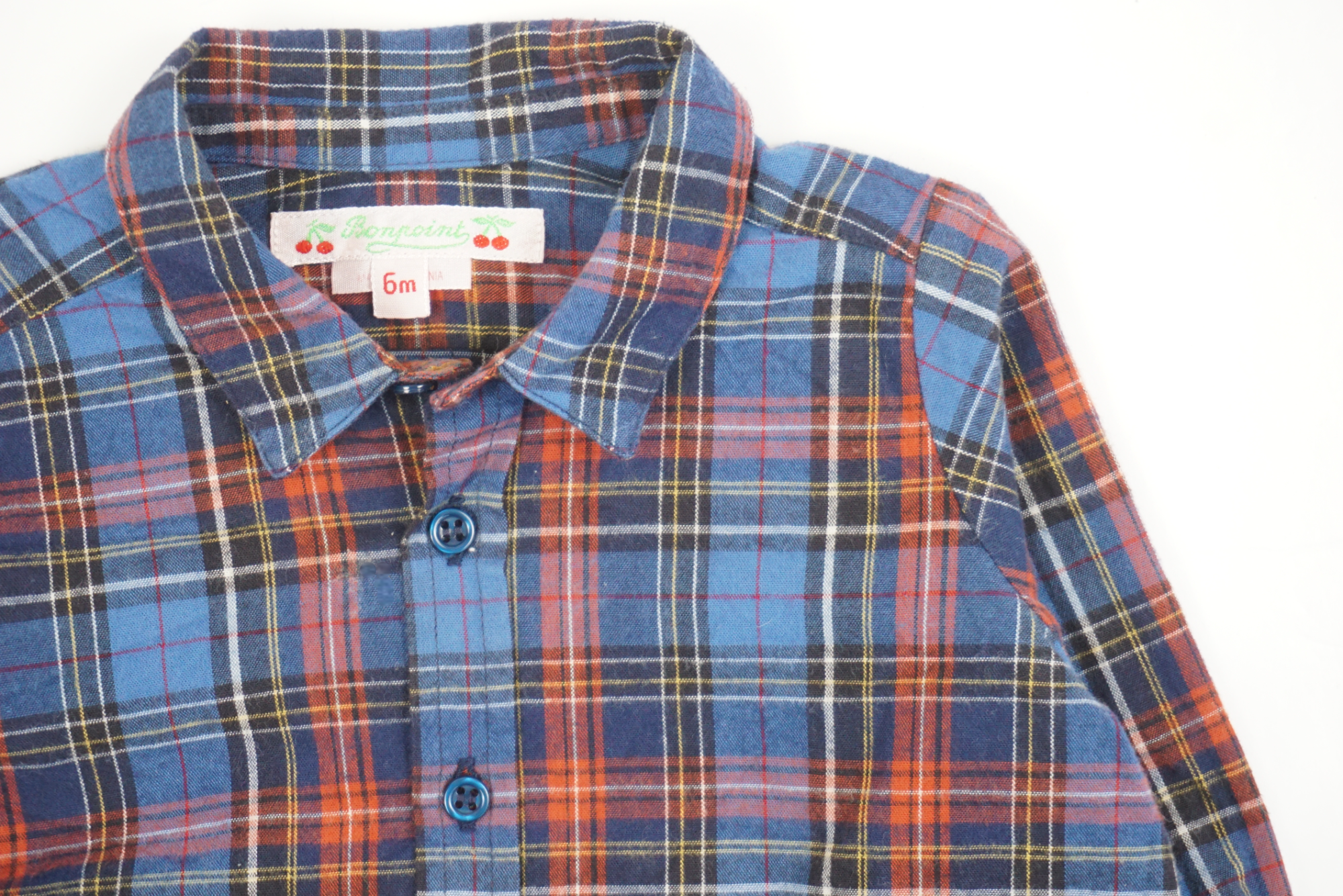 Chemise Bleu - 6 mois