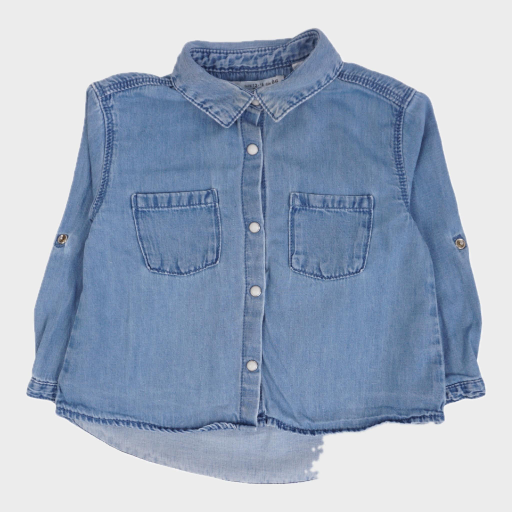 Chemise Bleu - 12/18 mois