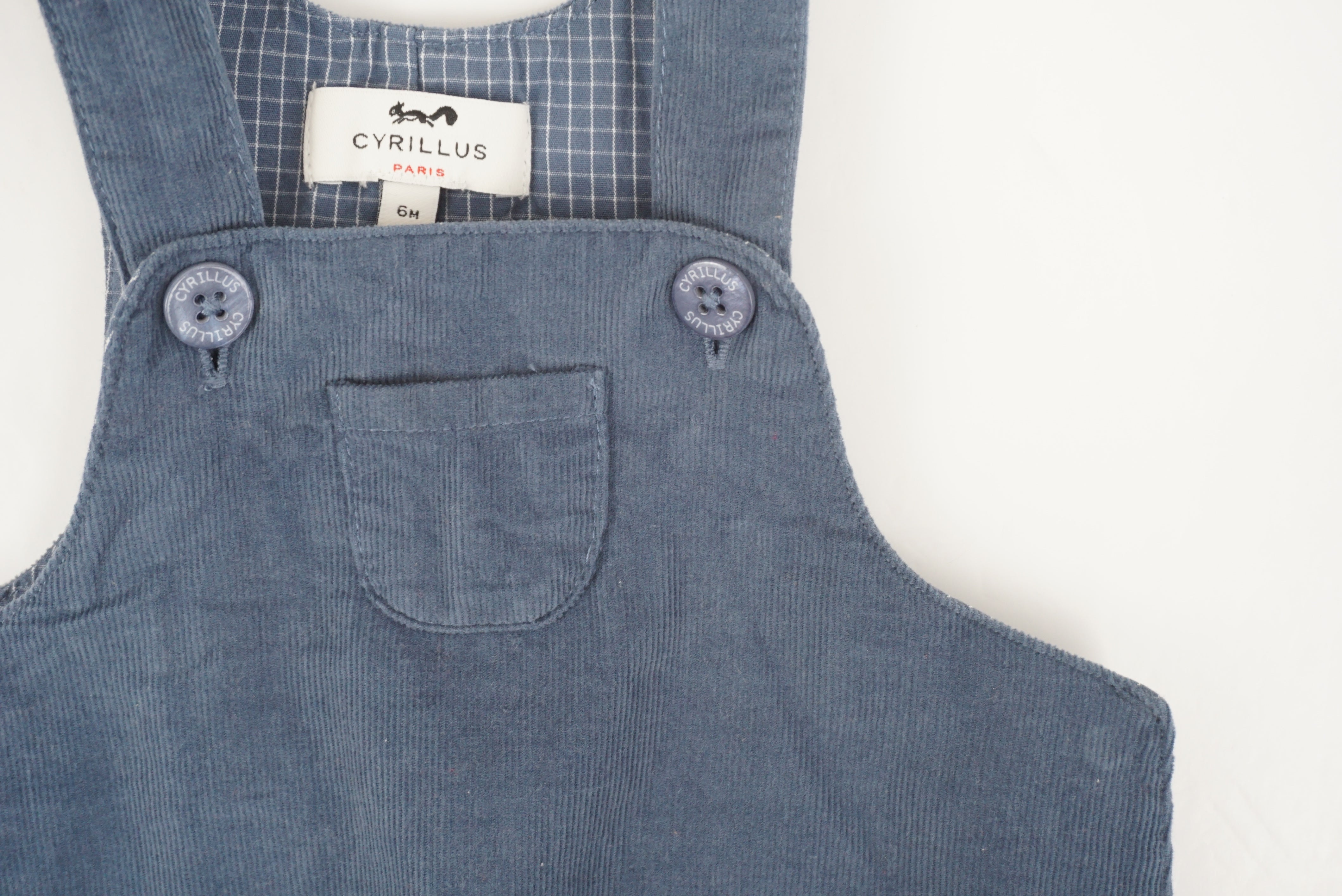 Salopette bleu - 6 mois