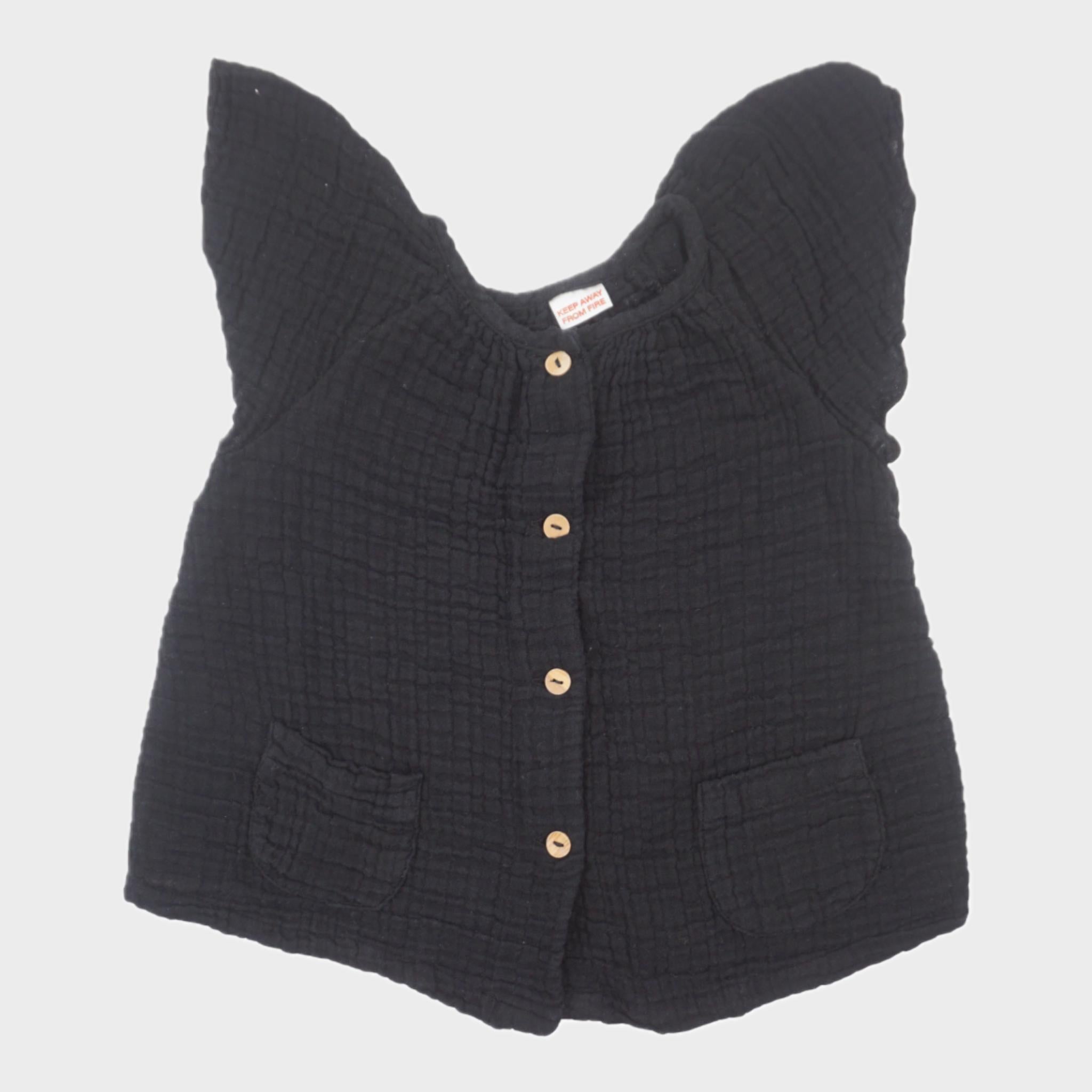 Blouse Noir - 9/12 mois