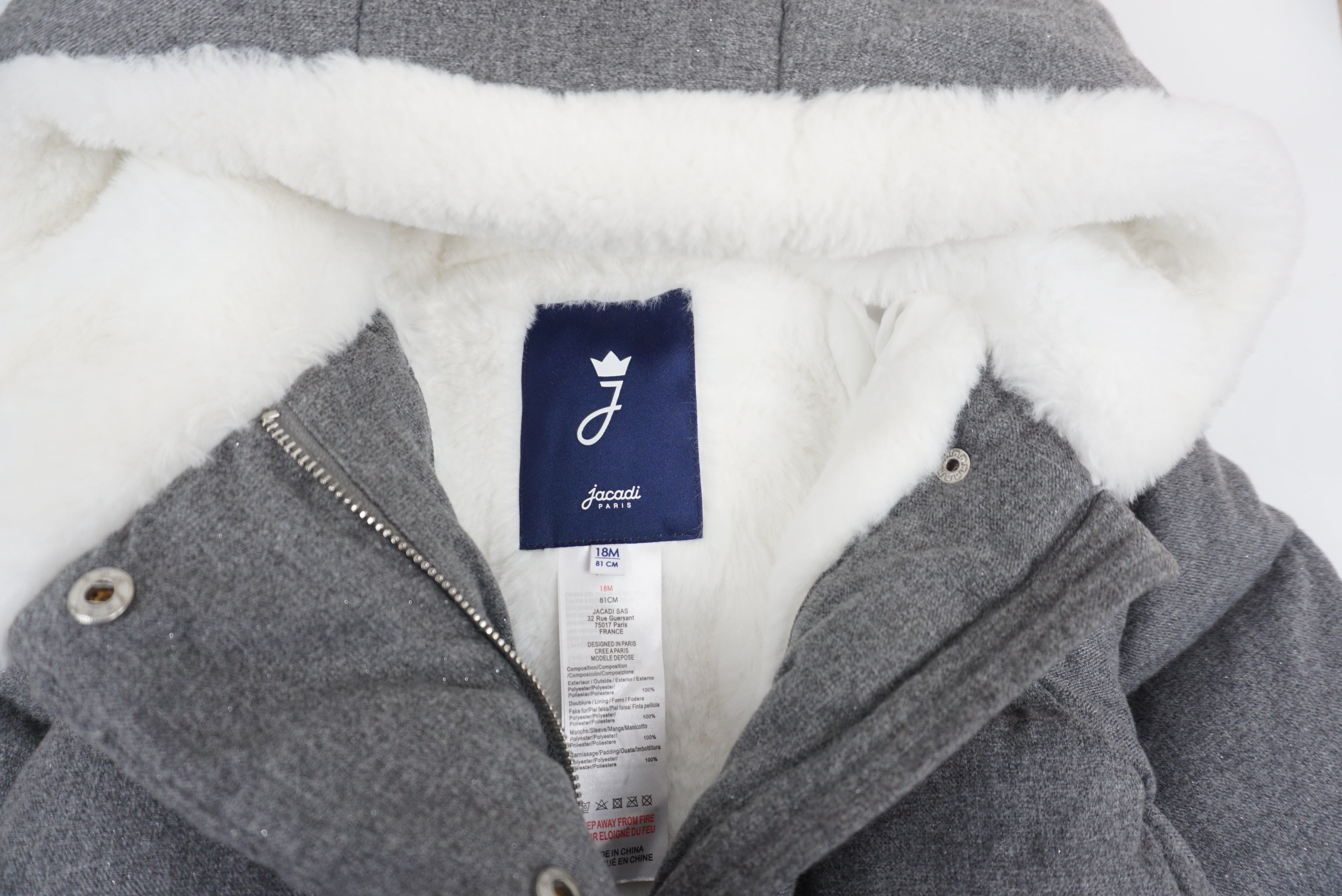 Manteau Gris - 18 mois