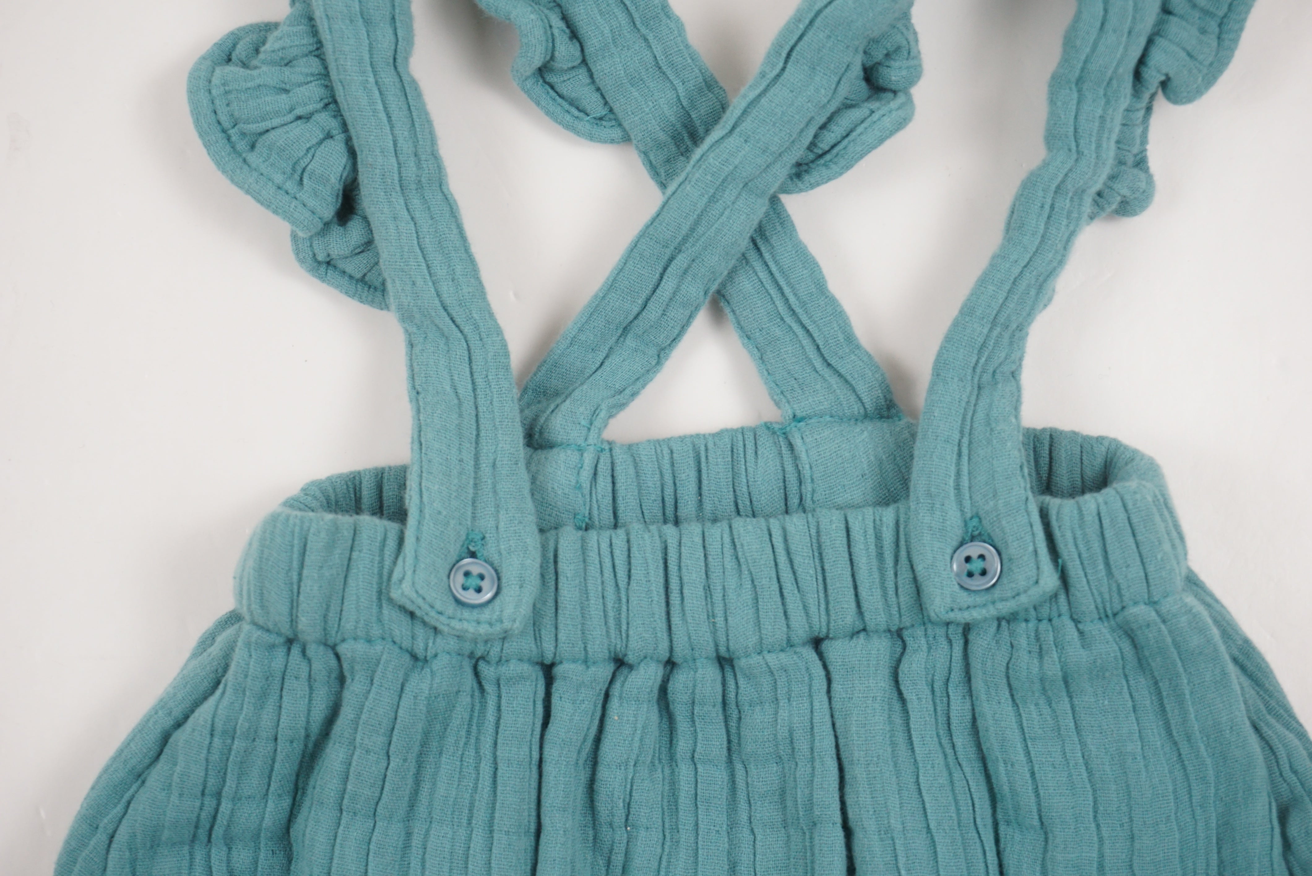 Bloomer à bretelles Bleu - 3 mois