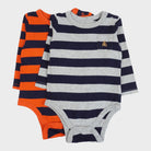 Lot de 2 bodies Multicolore - 6/12 mois