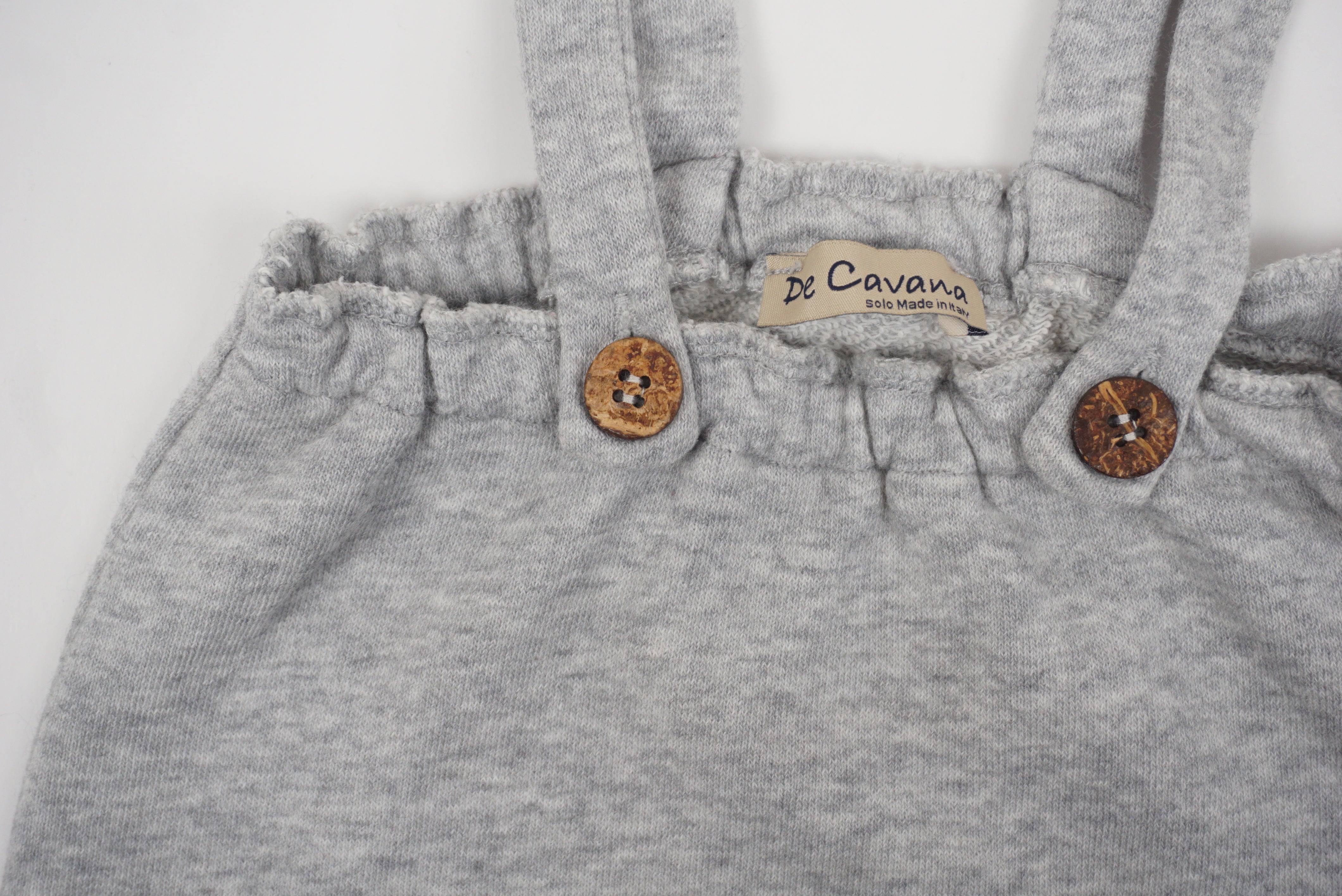 Bermuda à bretelles Gris - 6 mois