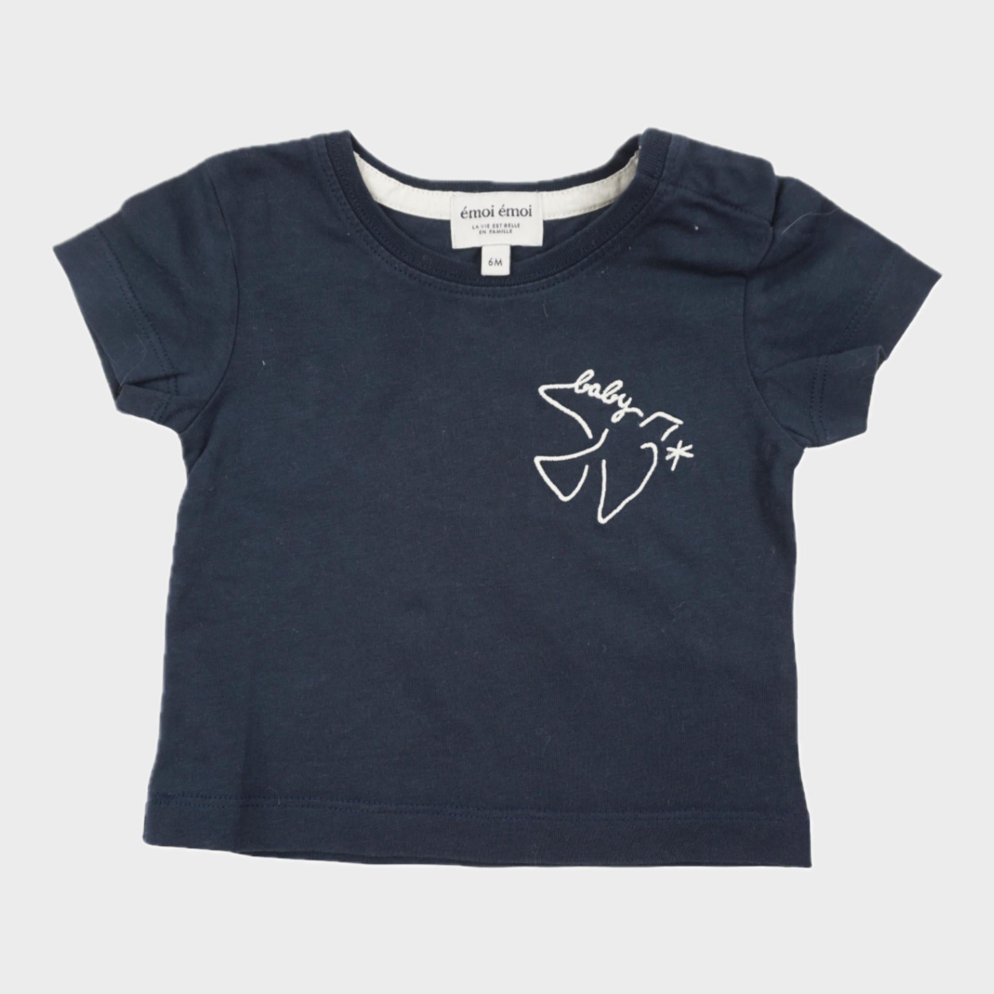 T-shirt Marine - 6 mois