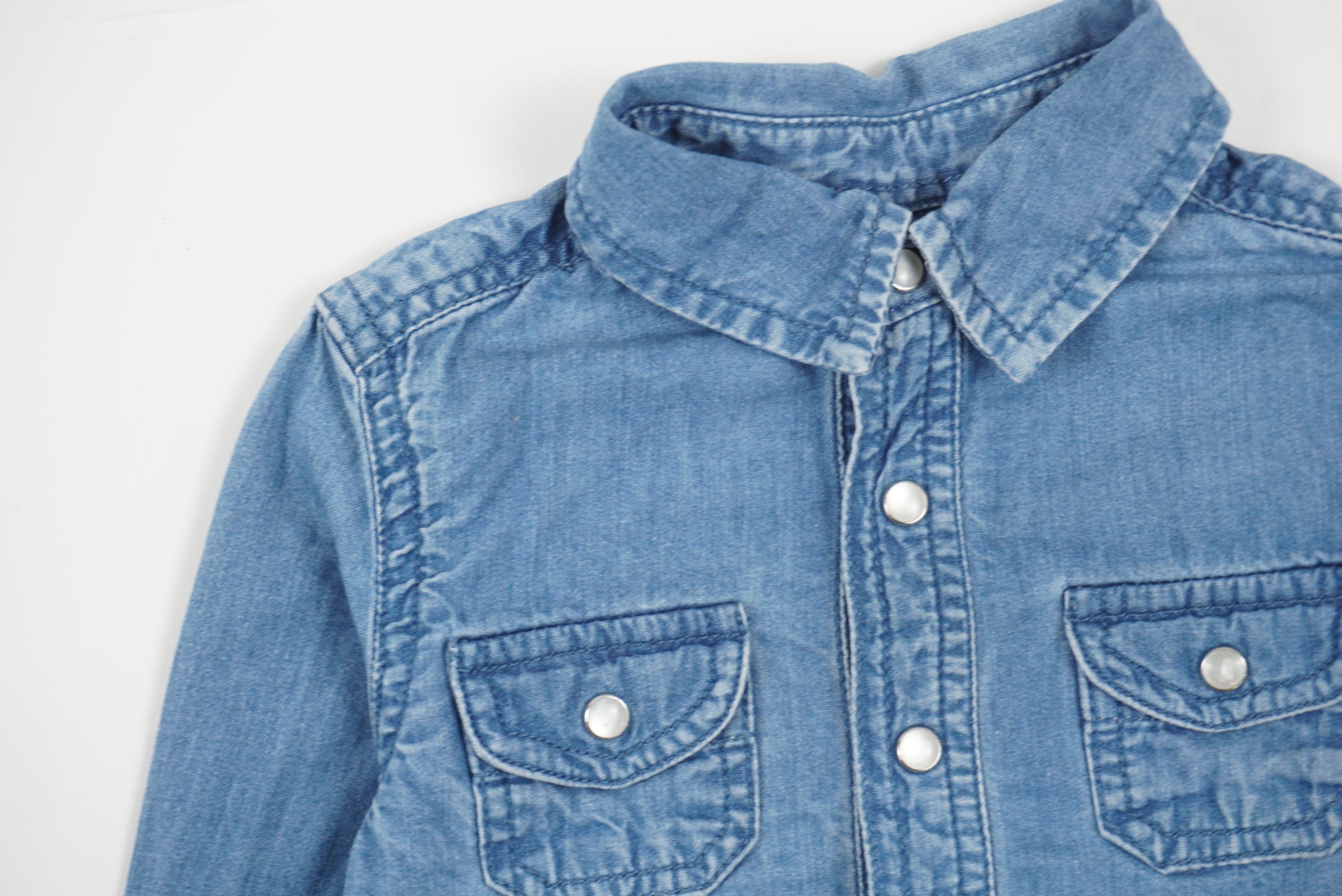 Chemise Bleu - 6 mois