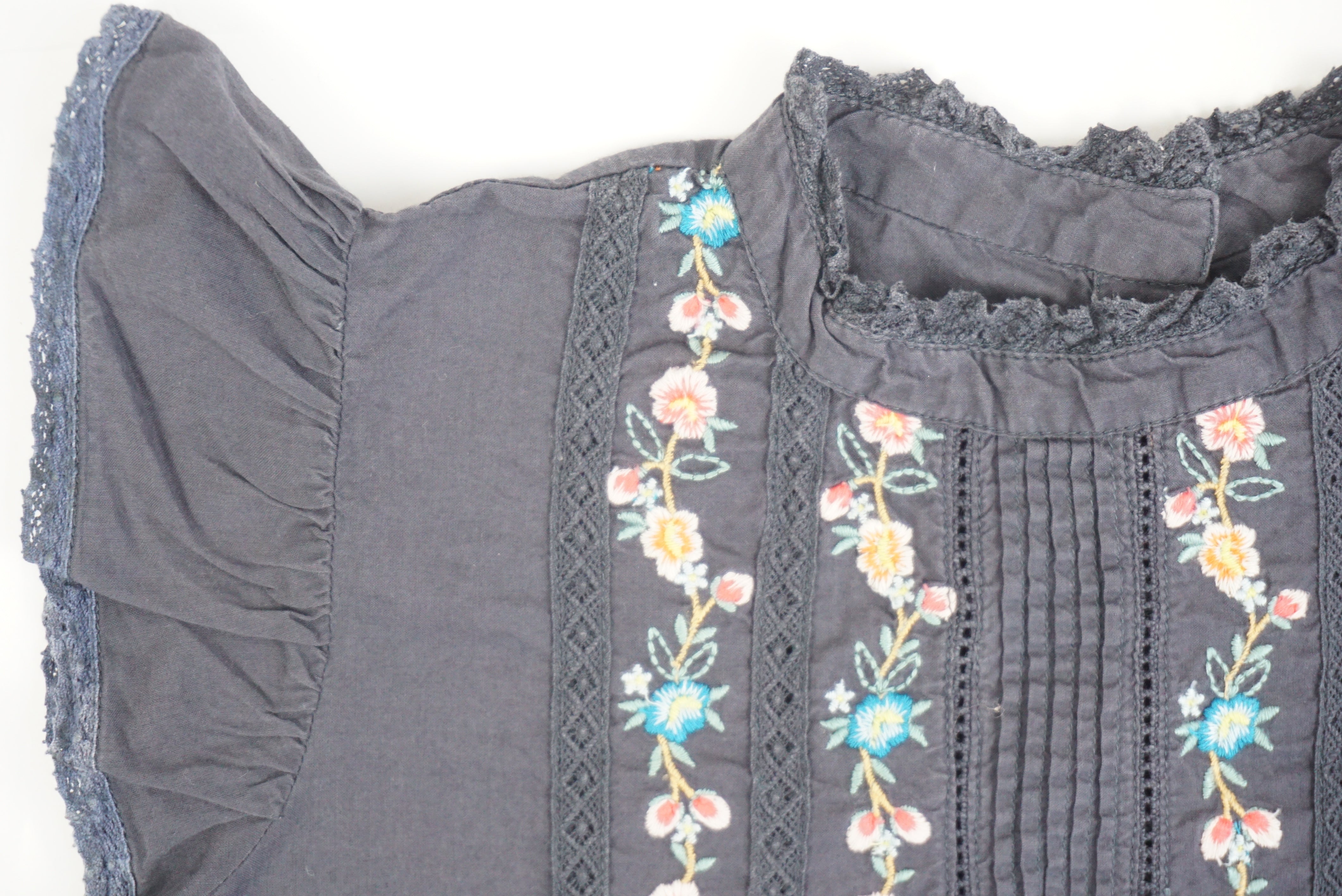 Blouse Gris bleu - 4 ans