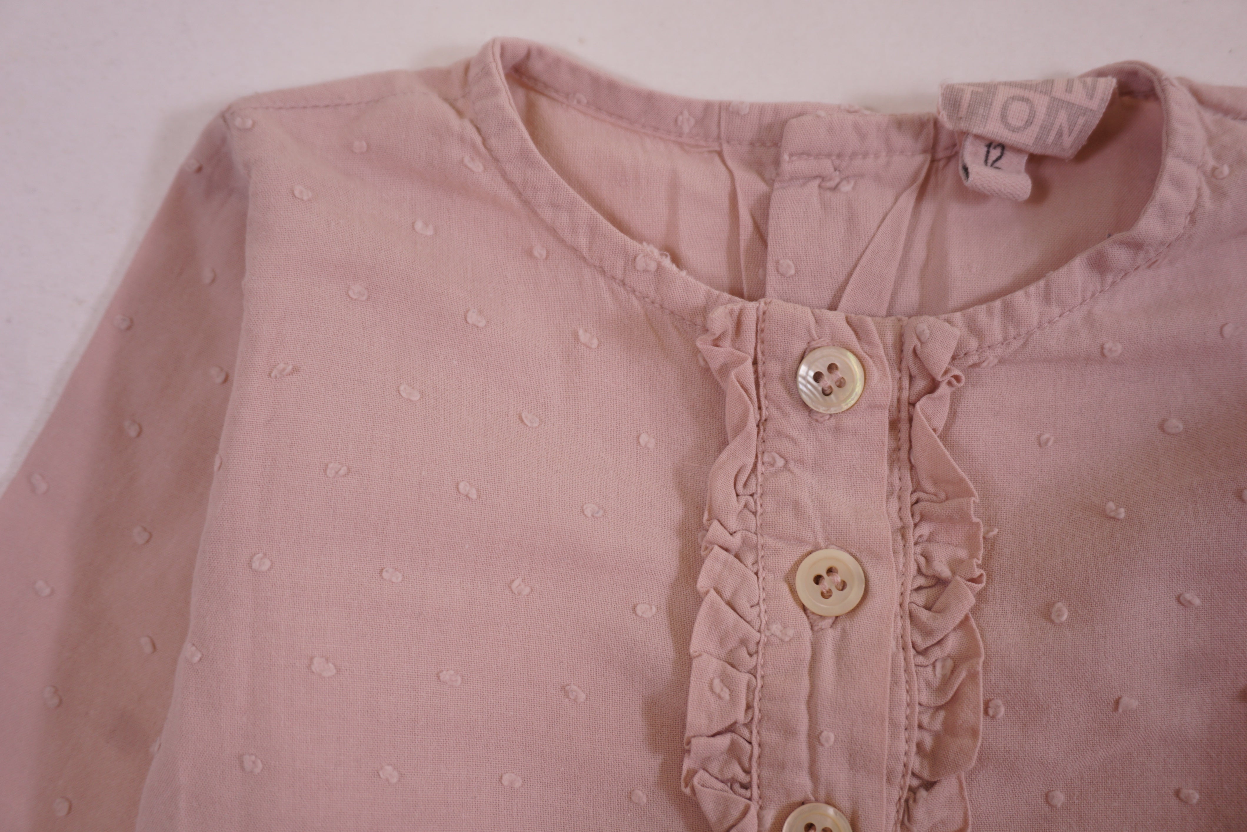 Blouse Rose - 12 mois