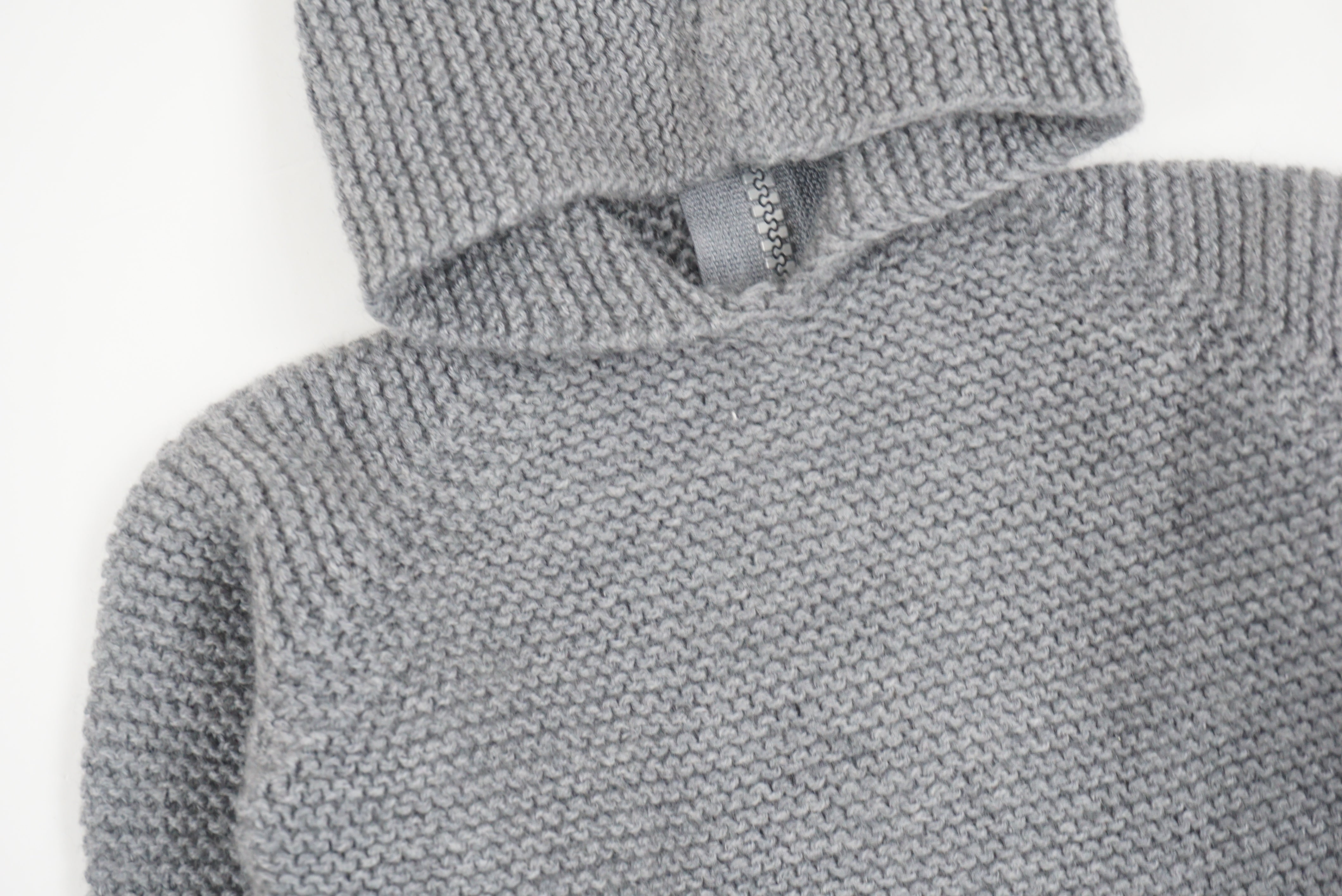 Burnou Gris - 3/6 mois