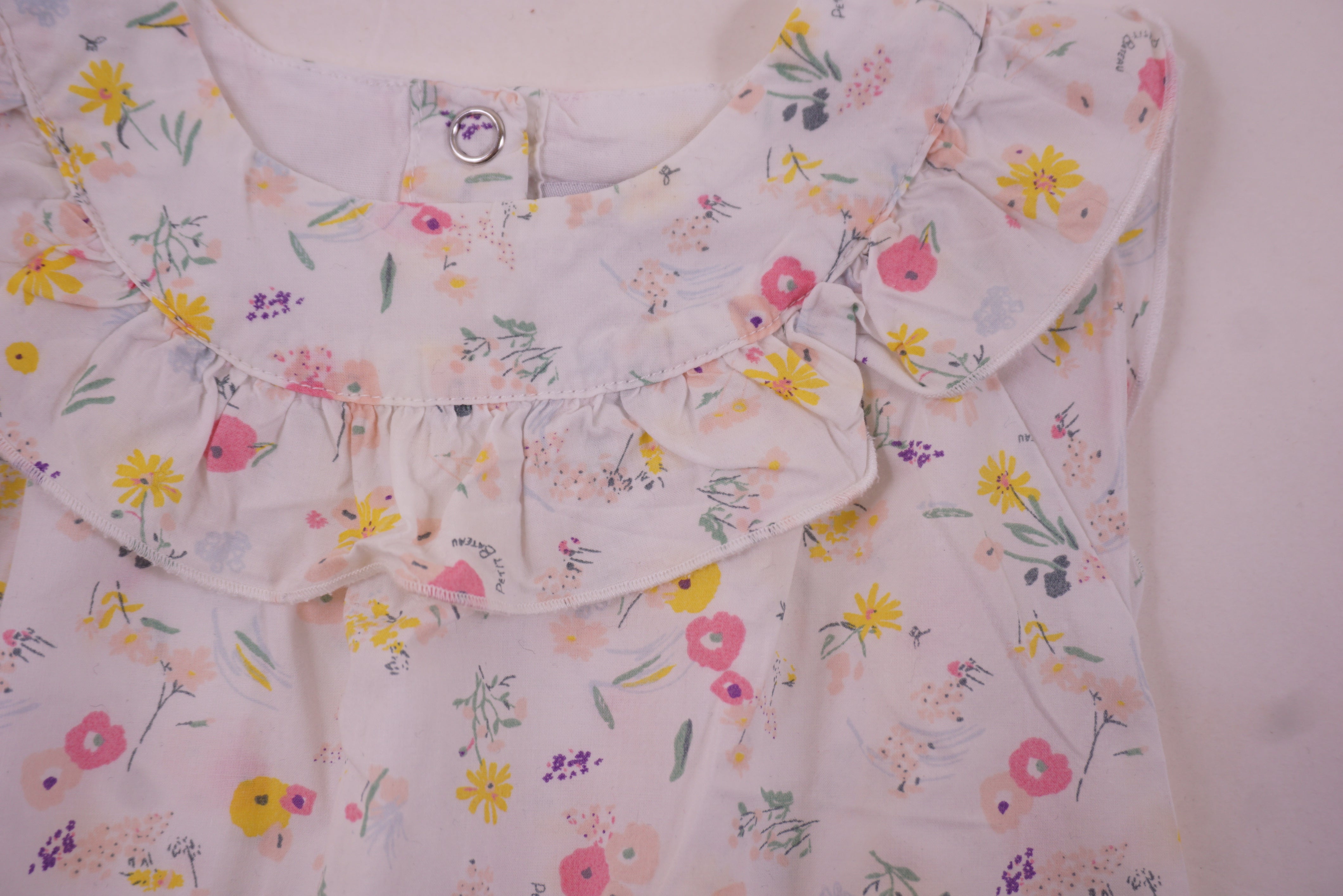 Barboteuse Blanc - 6 mois