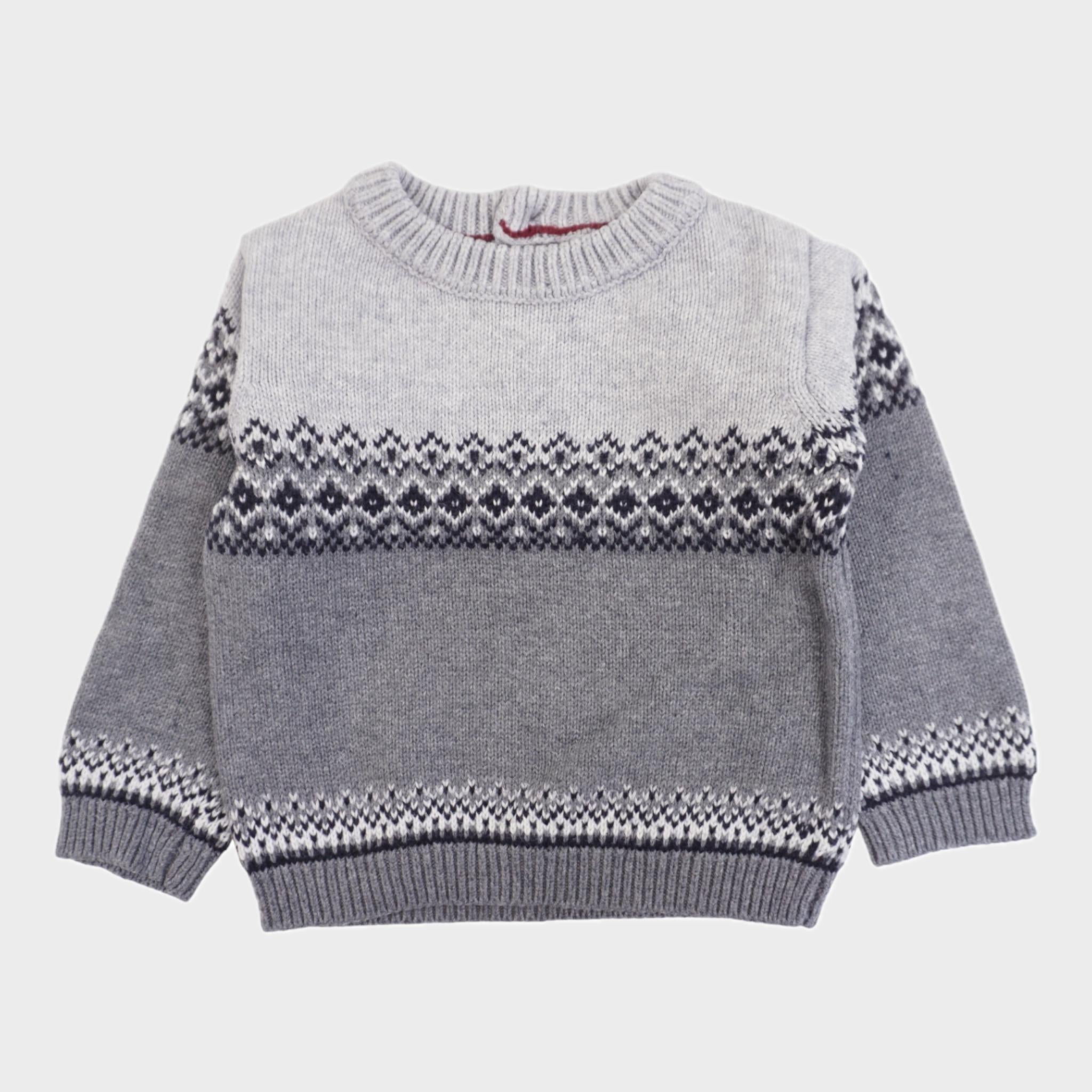 Pull Gris - 9 mois
