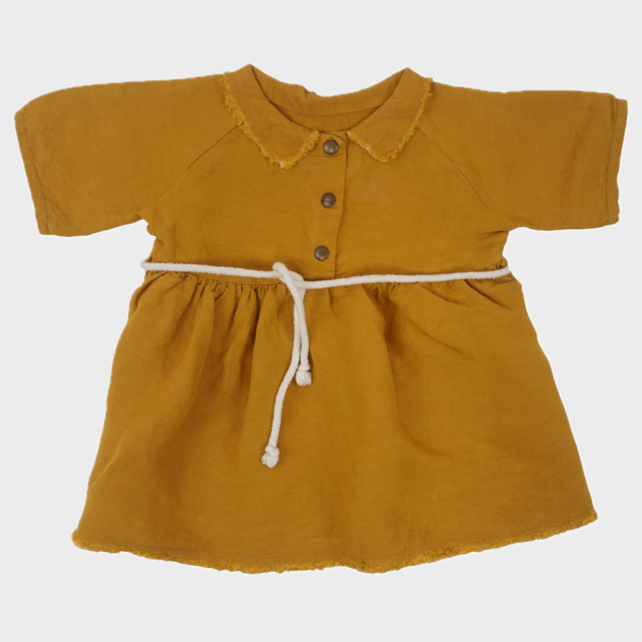 Robe Moutarde - 6/12 mois