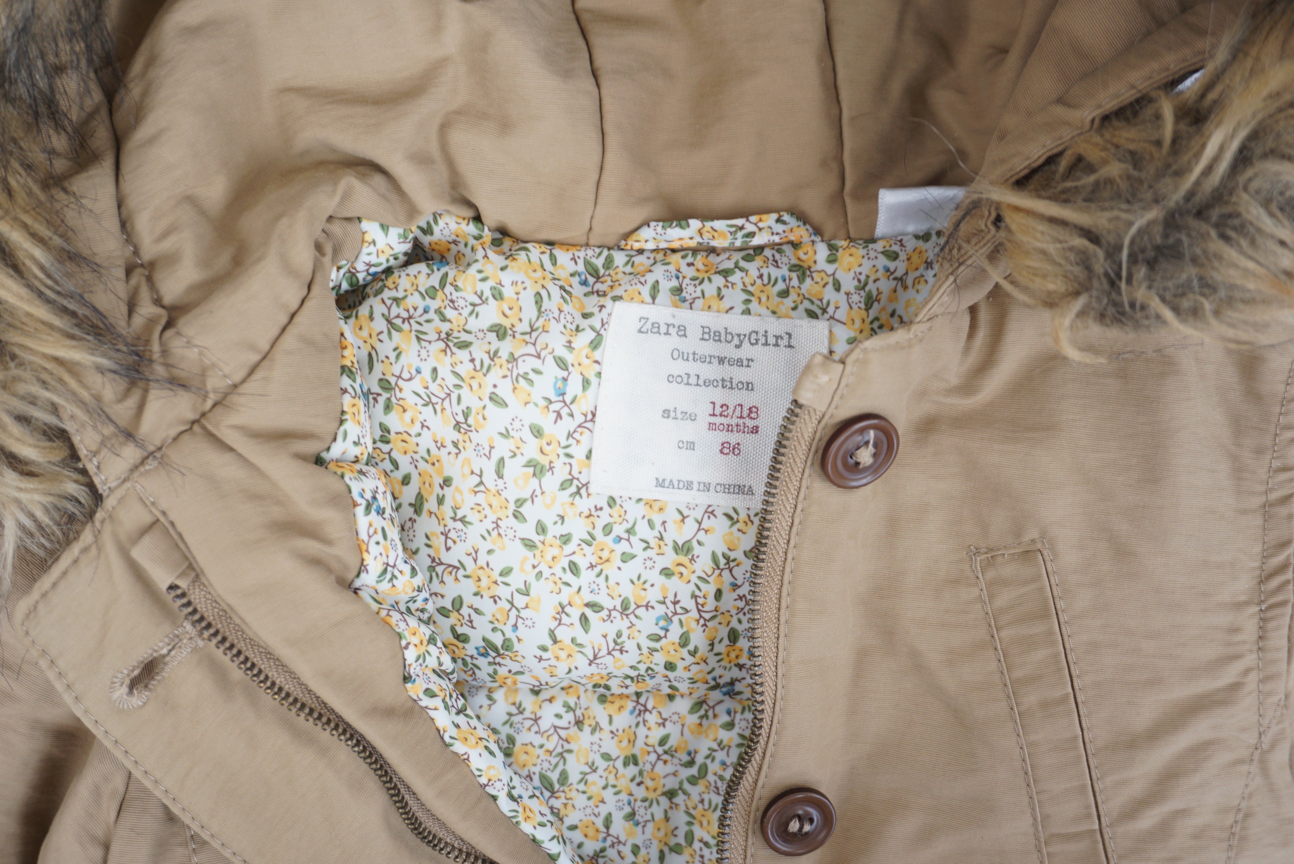 Manteau Beige - 12/18 mois