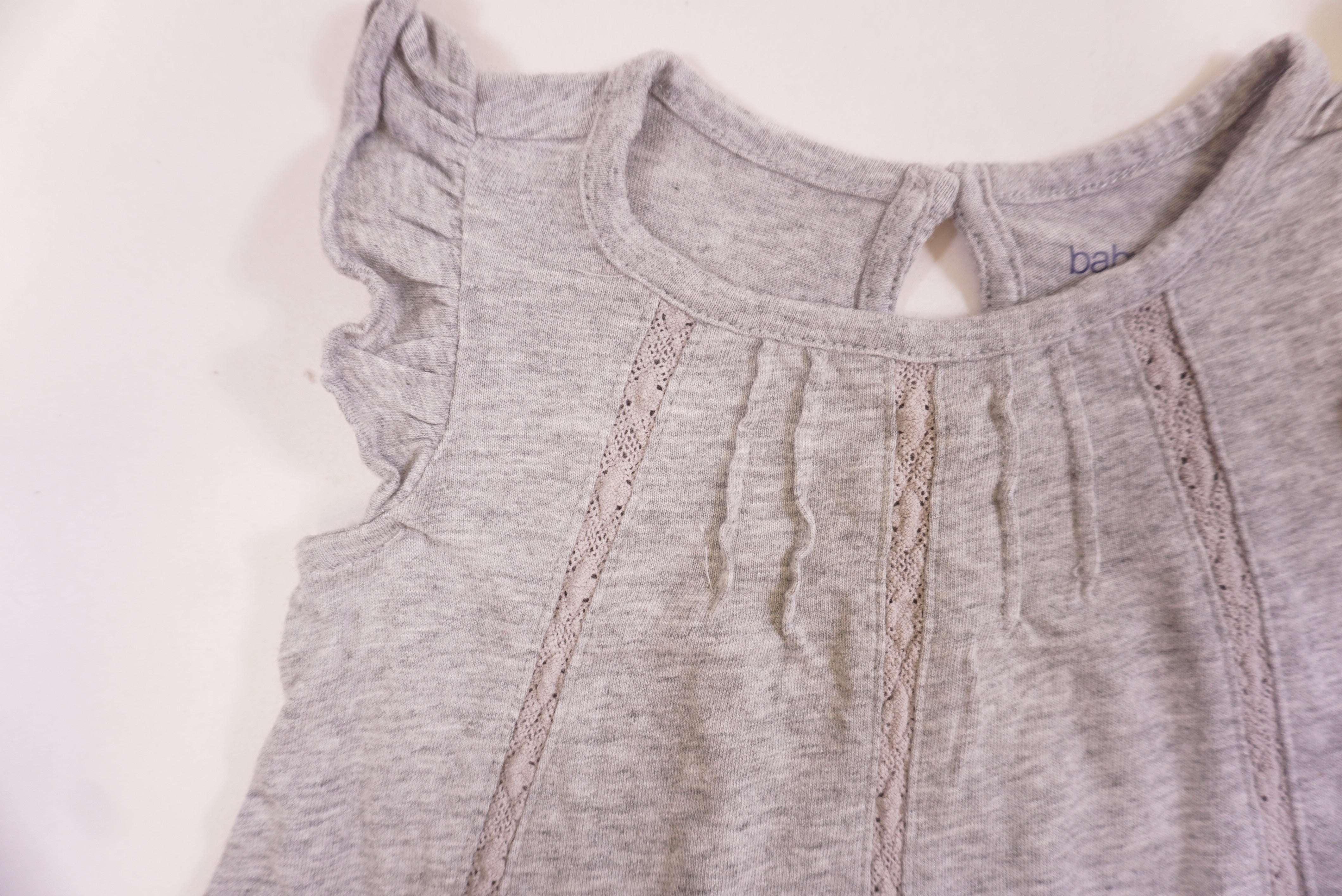 T-shirt Gris - 0/3 mois