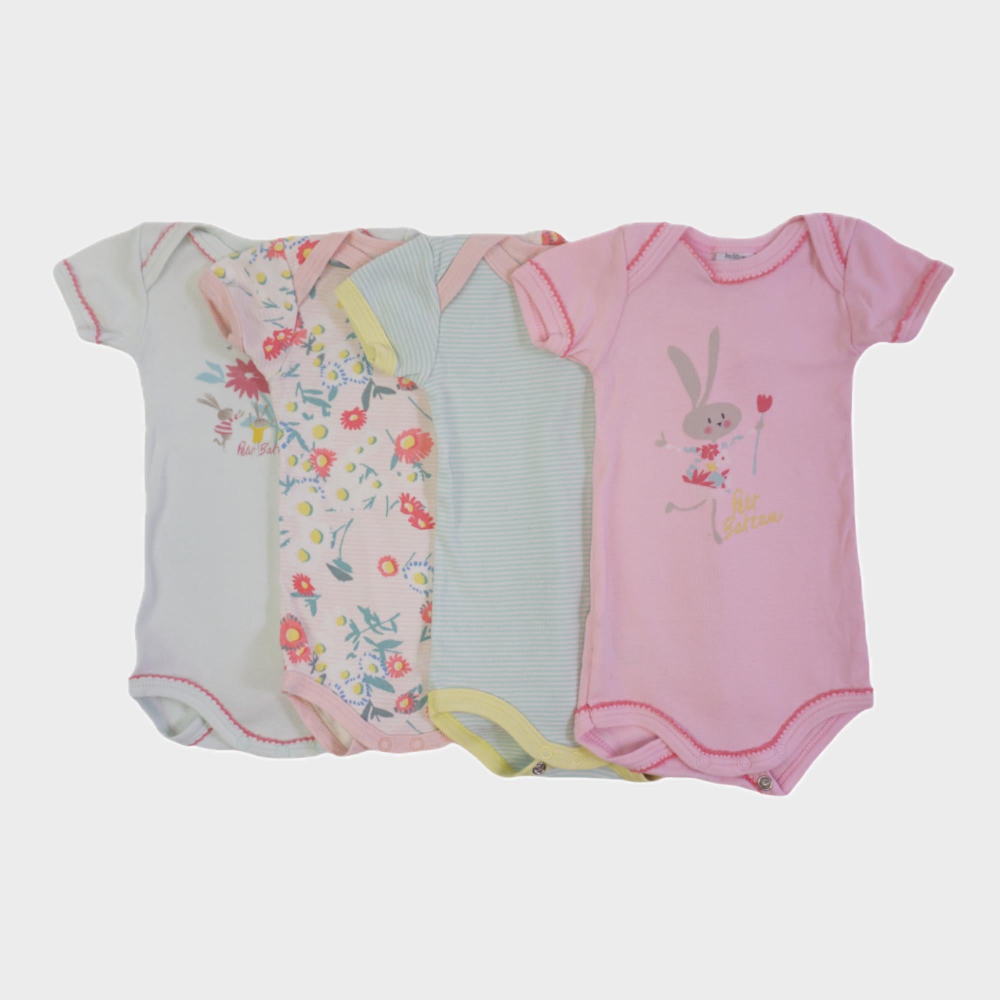 Lot de 4 bodies - 3 mois