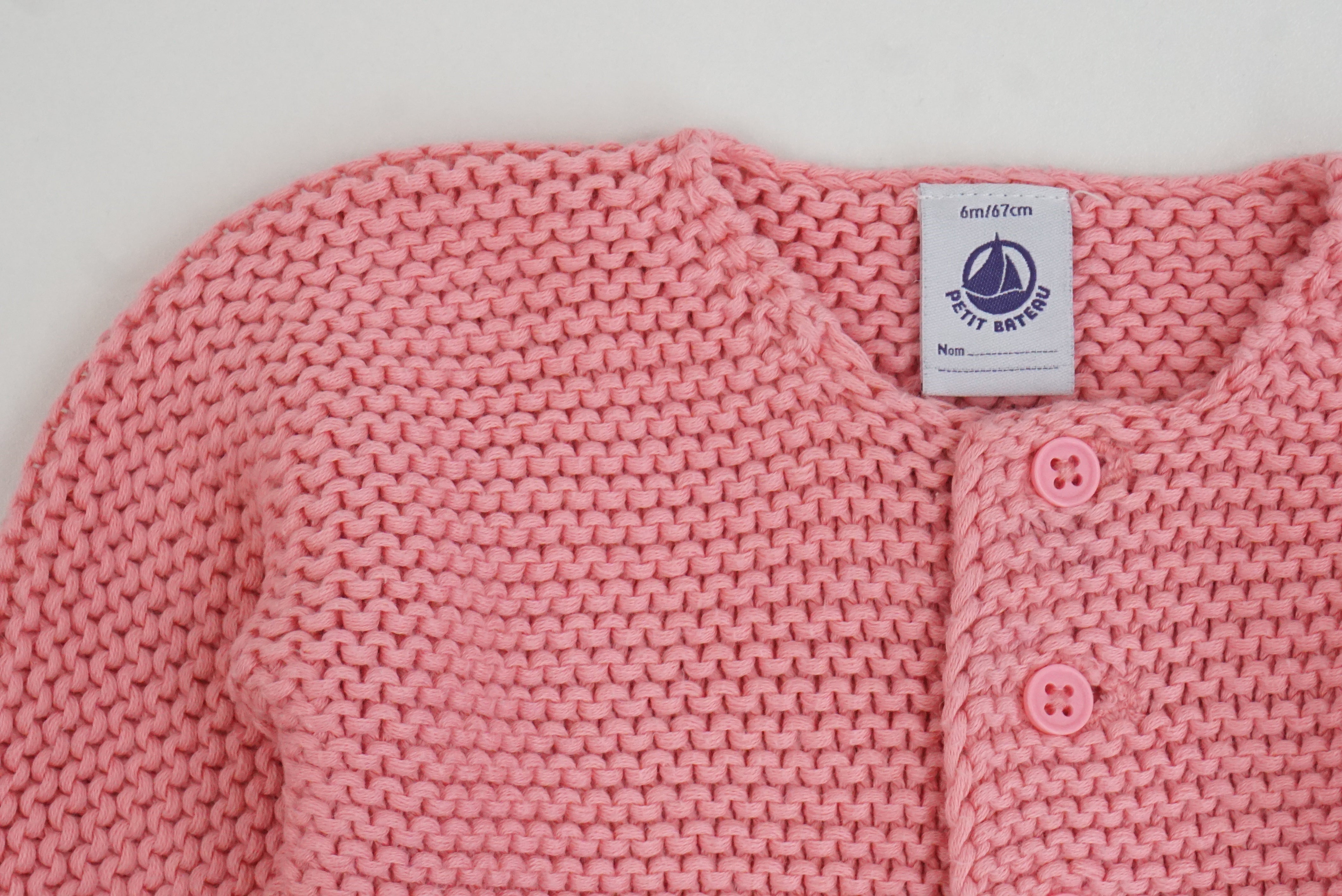 Gilet Rose - 6 mois