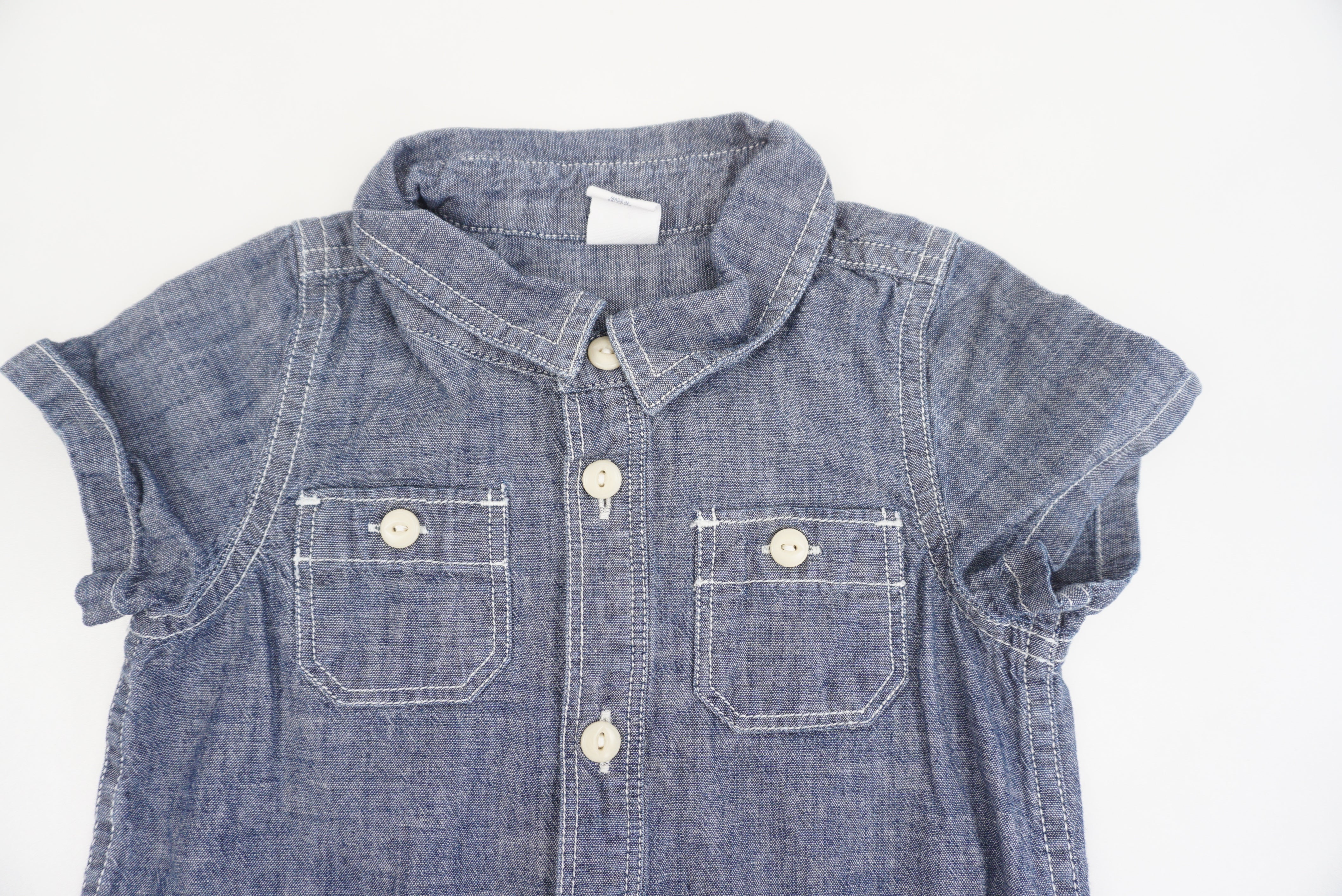 Combishort Bleu - 12/18 mois