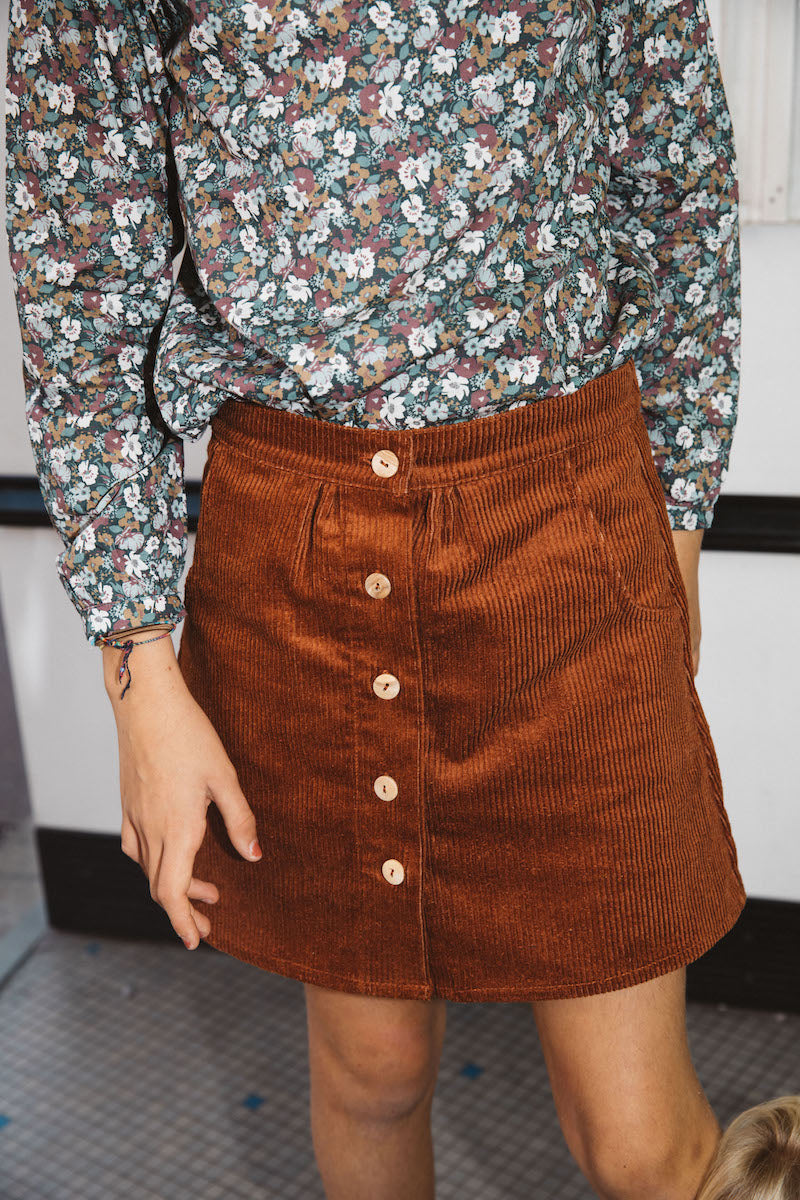 Jupe Terracotta - 10 ans (neuf)