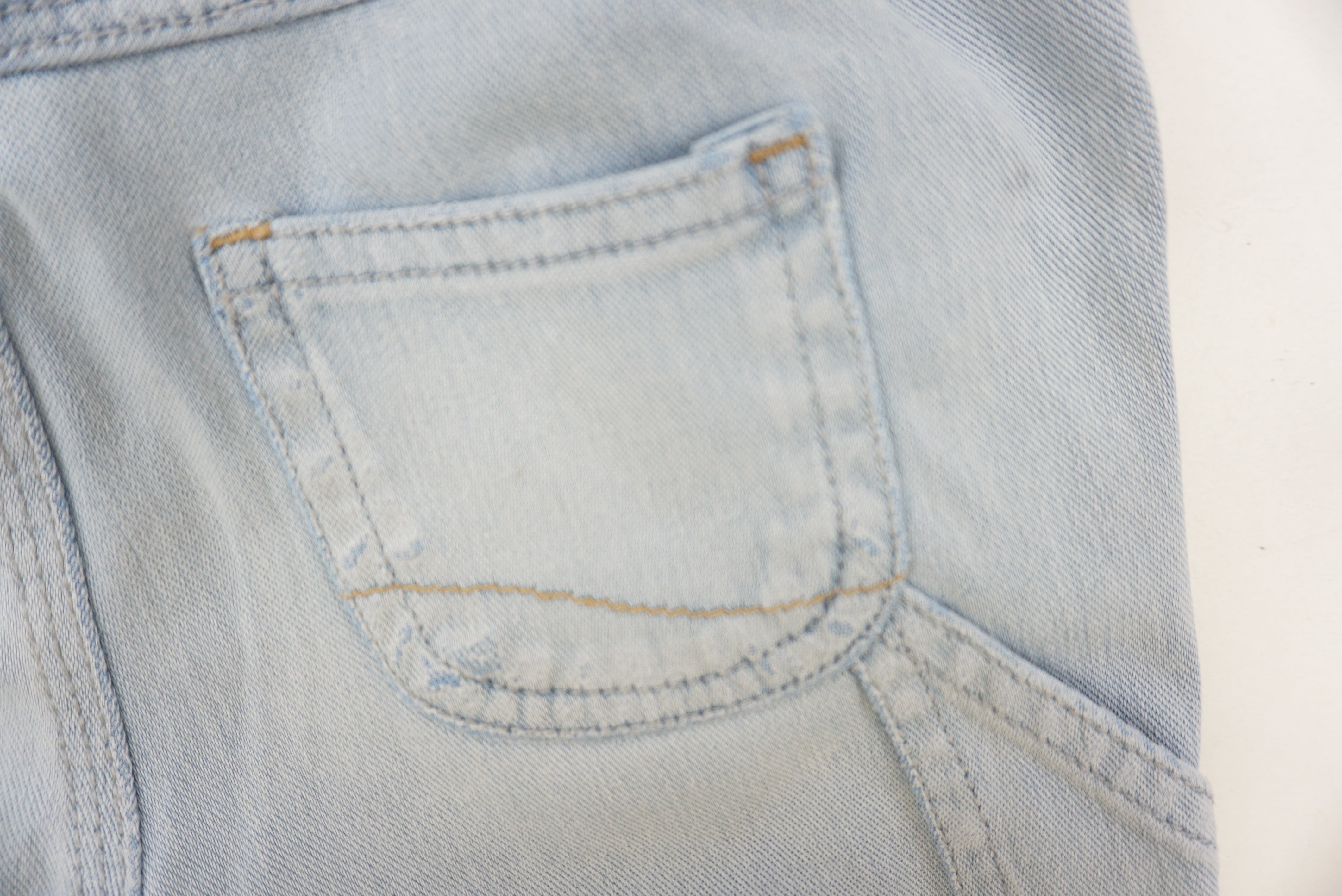 Short Bleu - 6/9 mois