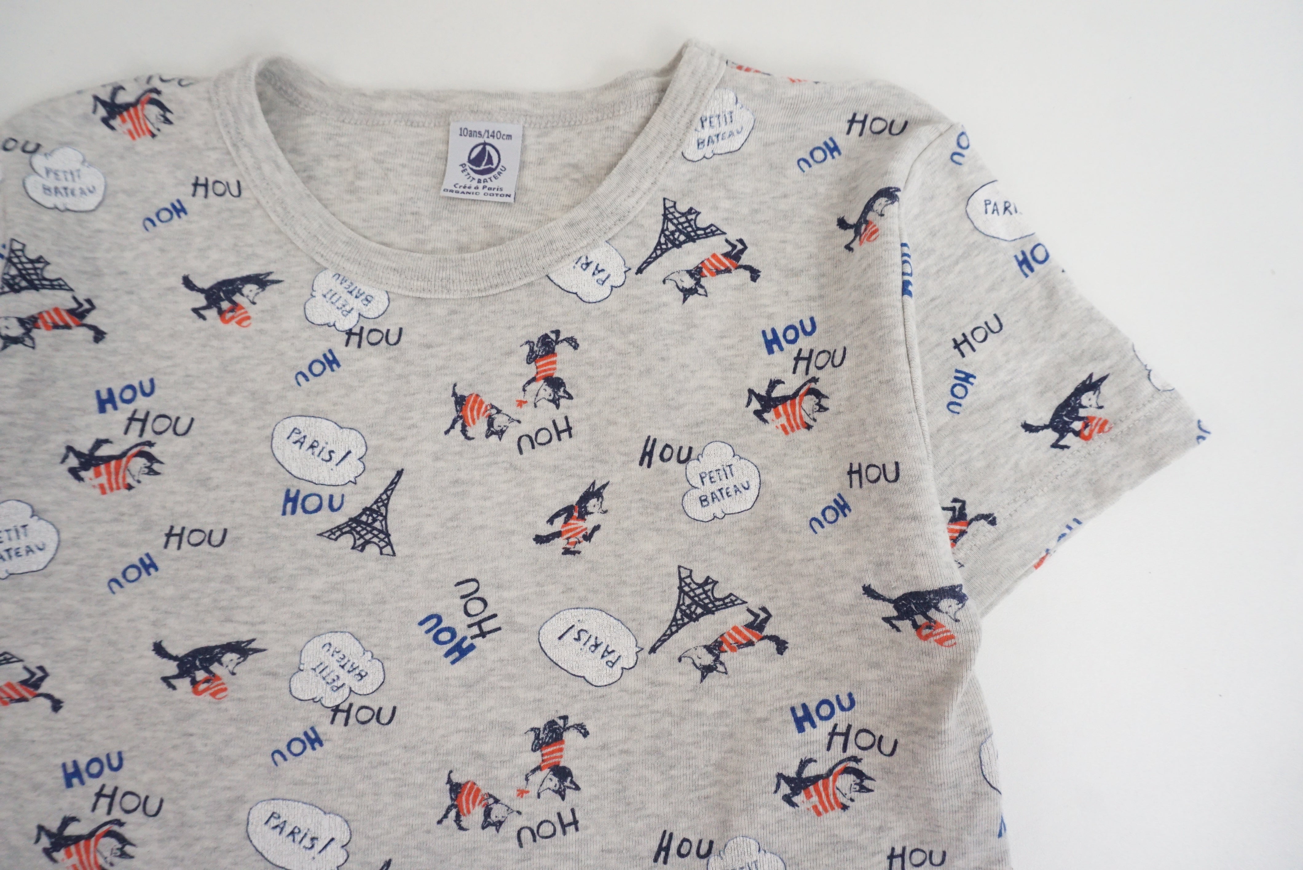 Haut de pyjama Gris - 10 ans