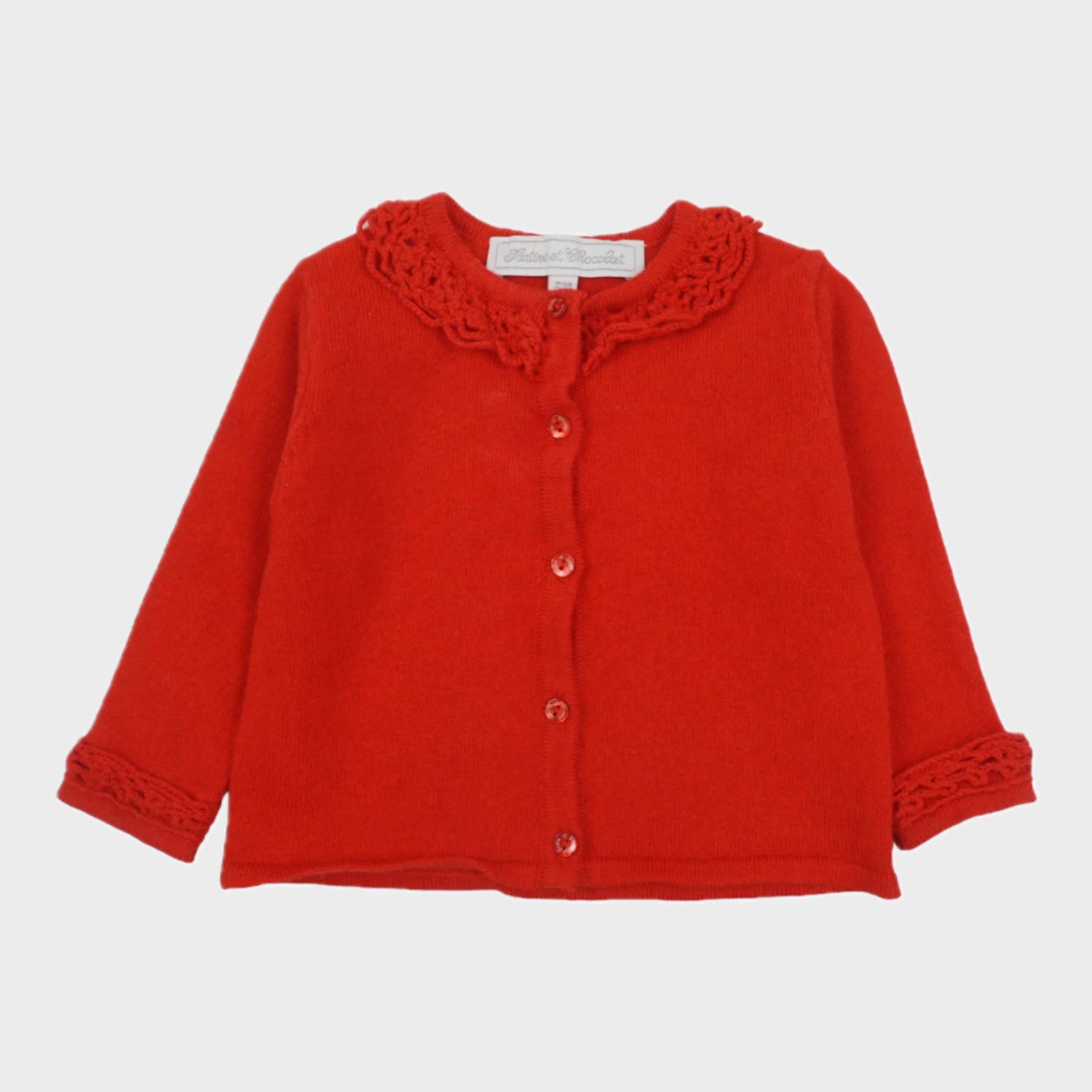 Gilet Rouge - 6 mois