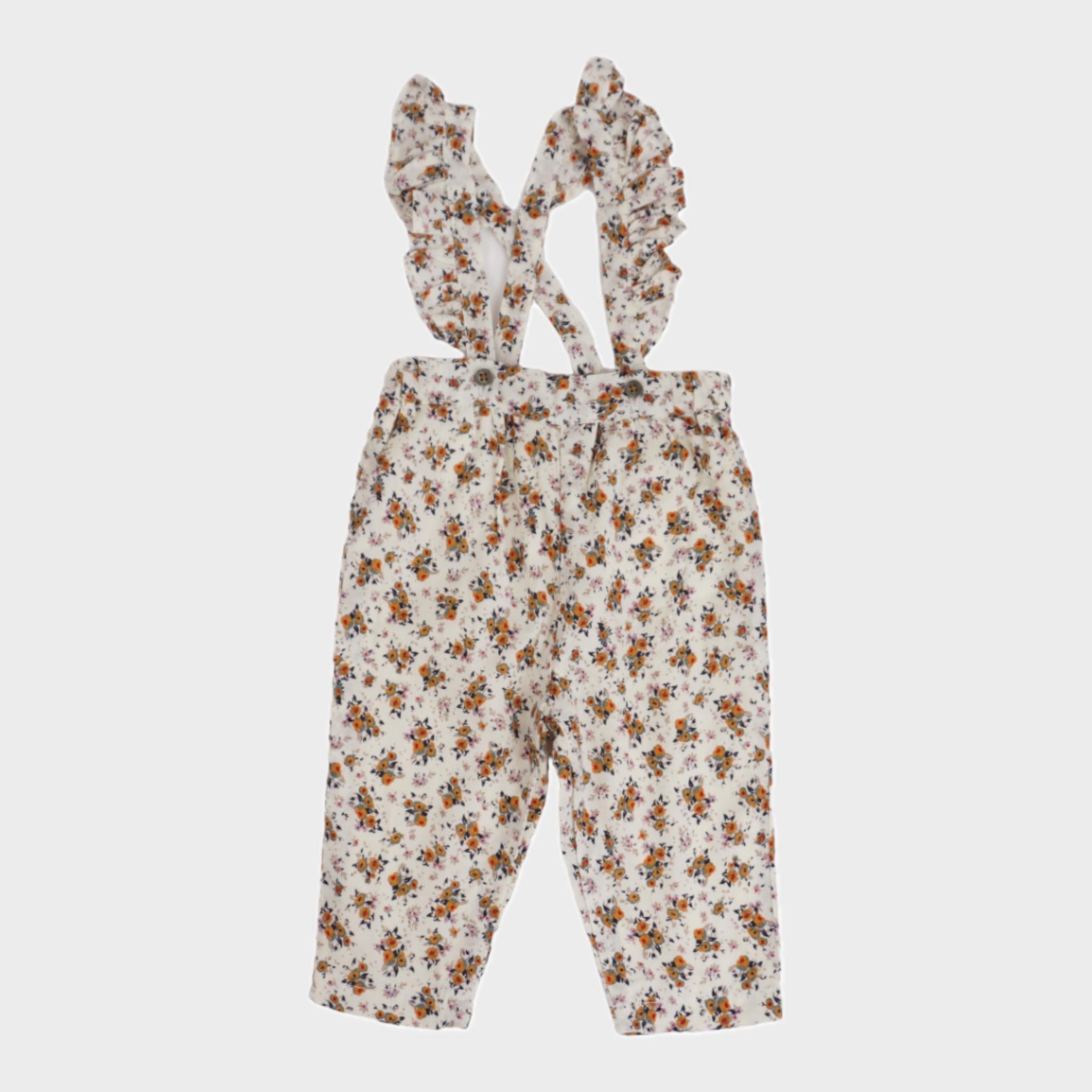 Pantalon à bretelles Multicolore - 3 mois