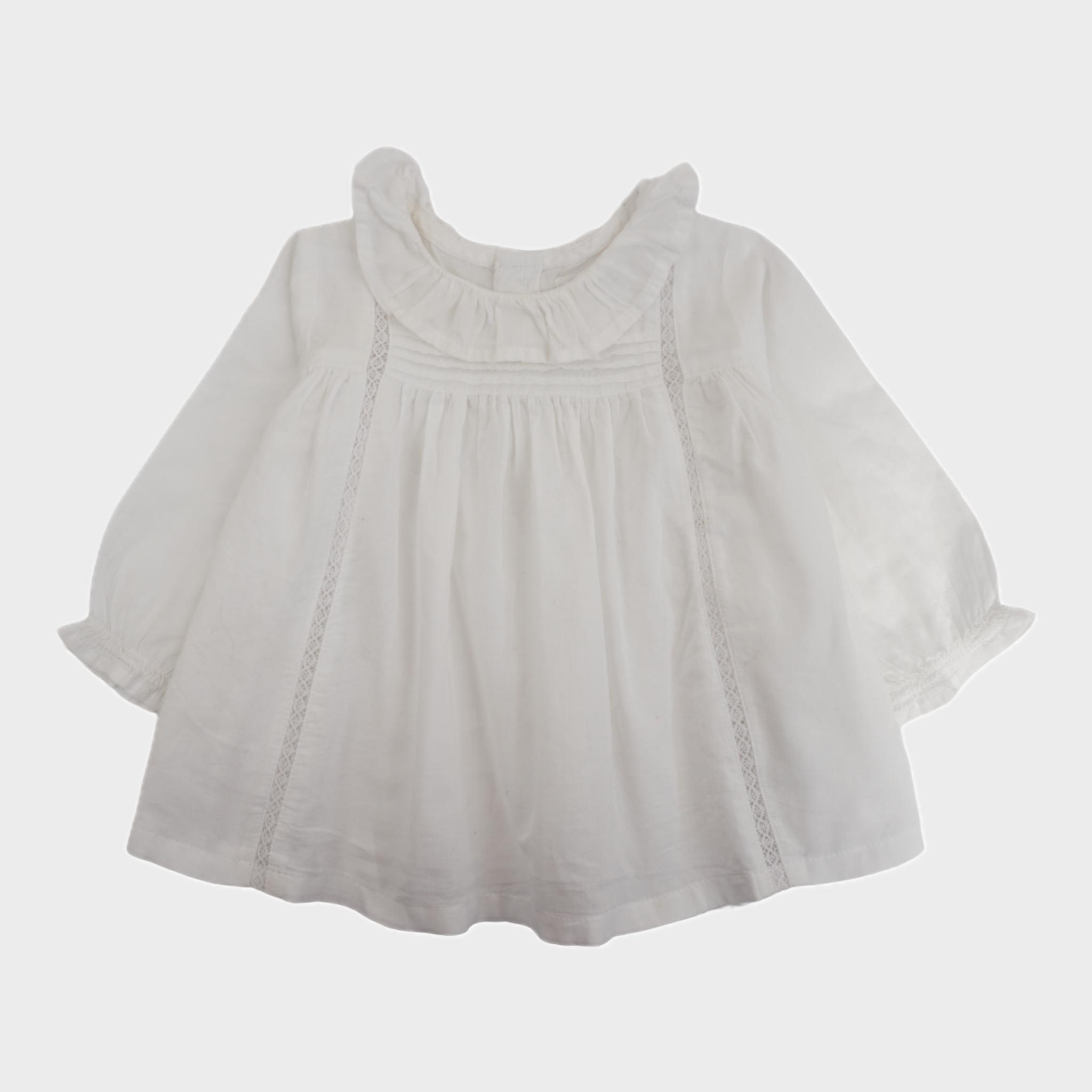 Blouse Blanc - 6 mois