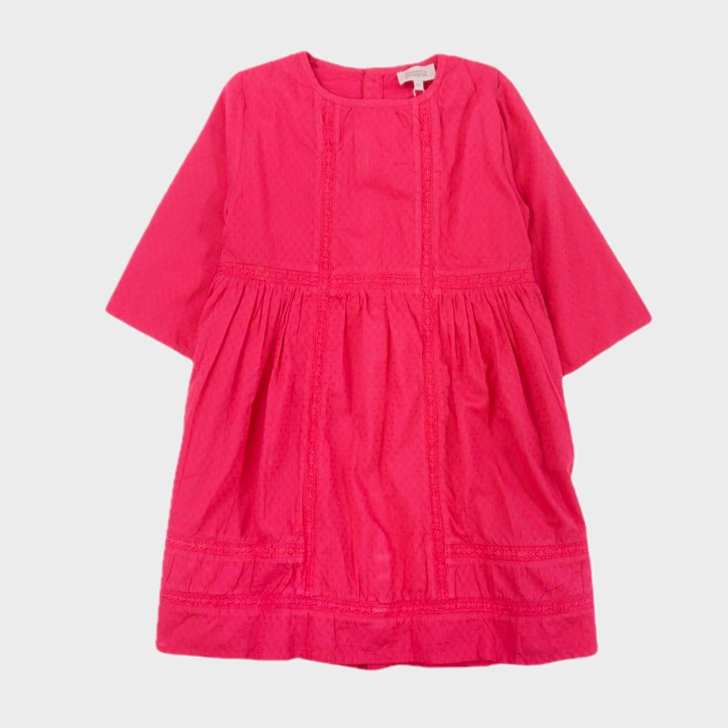 Robe Framboise - 8 ans