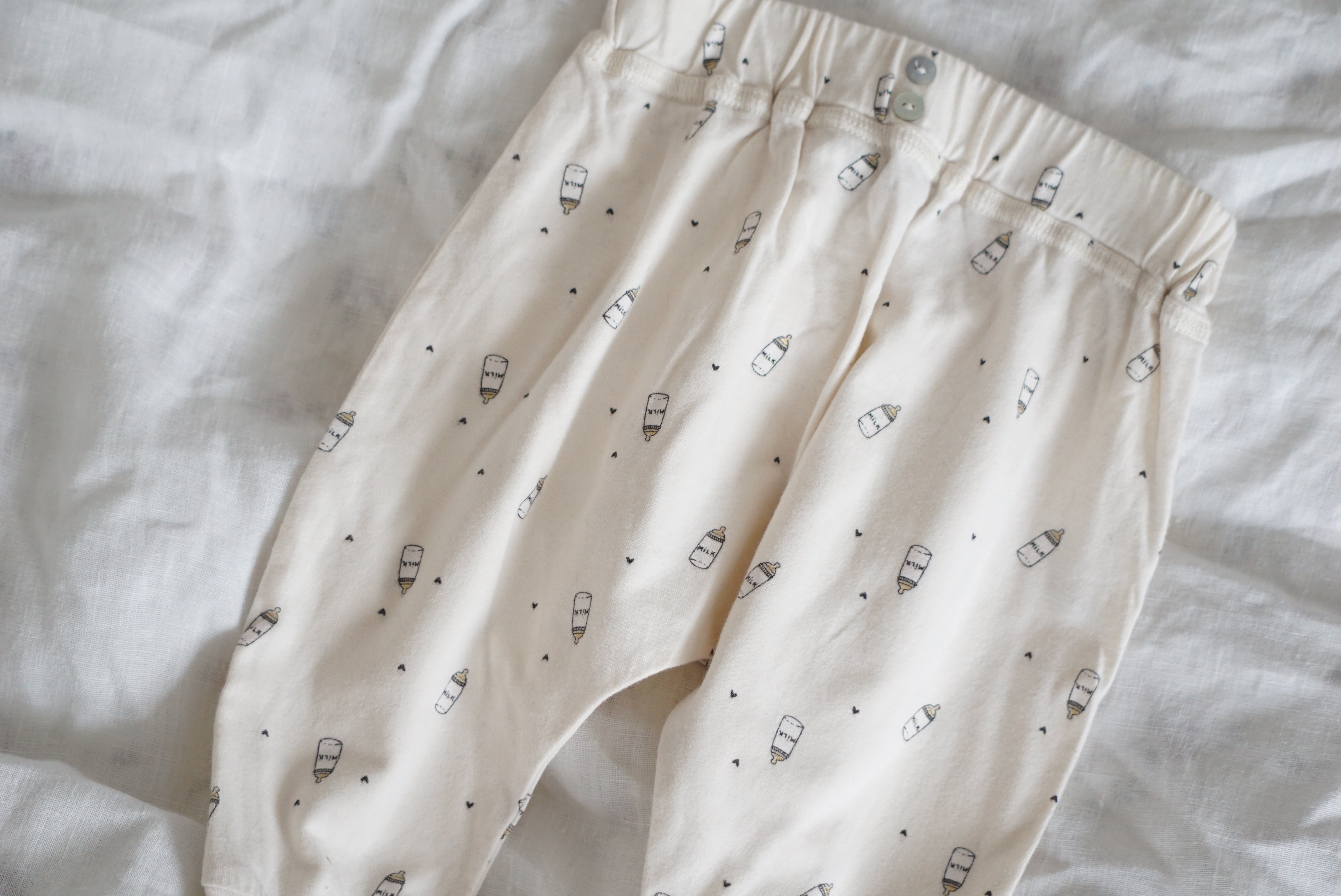 Pantalon Ecru - 6 mois