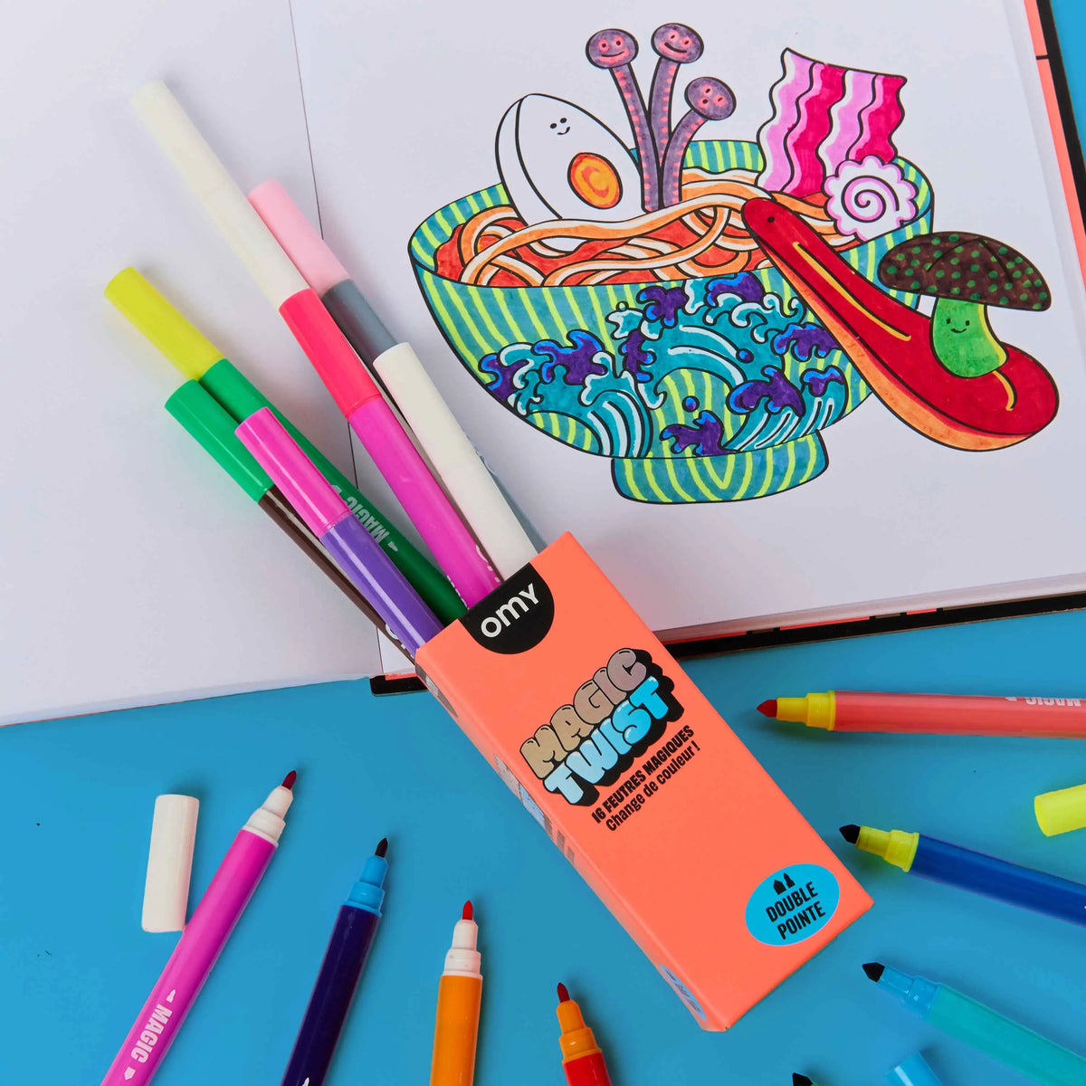 Coloriage avec les feutres Magic Twist