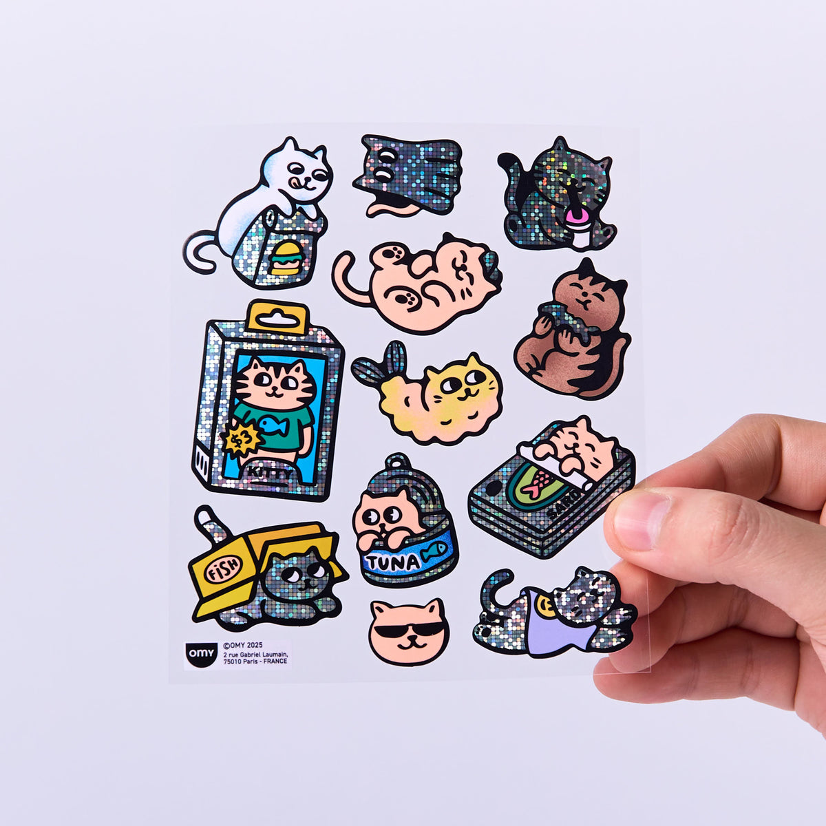 Détails des stickers Big Kitty
