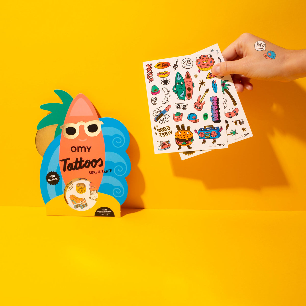 Tattoos Surf & Skate appliqués