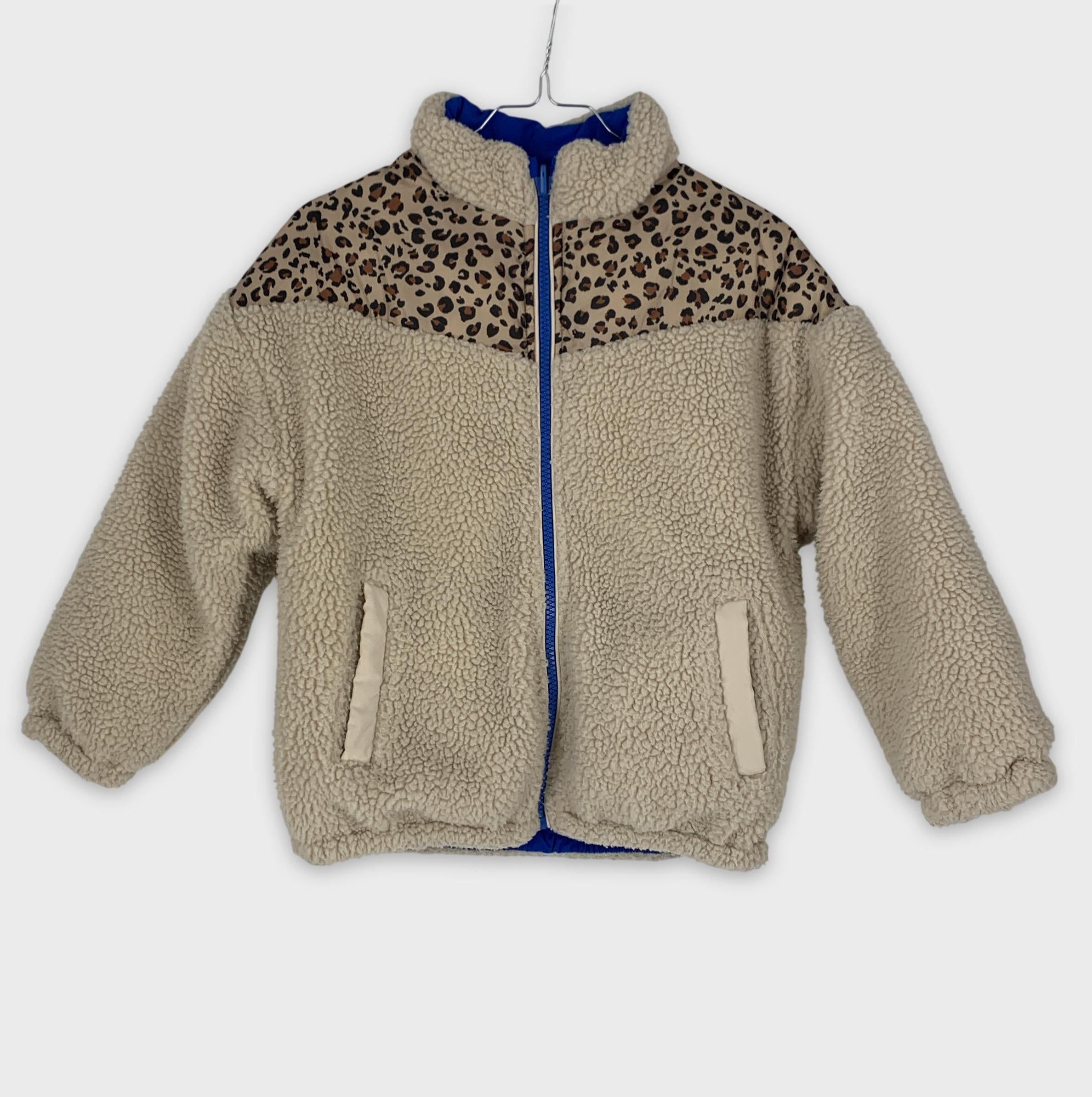 0-Veste IKKS en fausse fourrure et imprimé léopard 🐆
