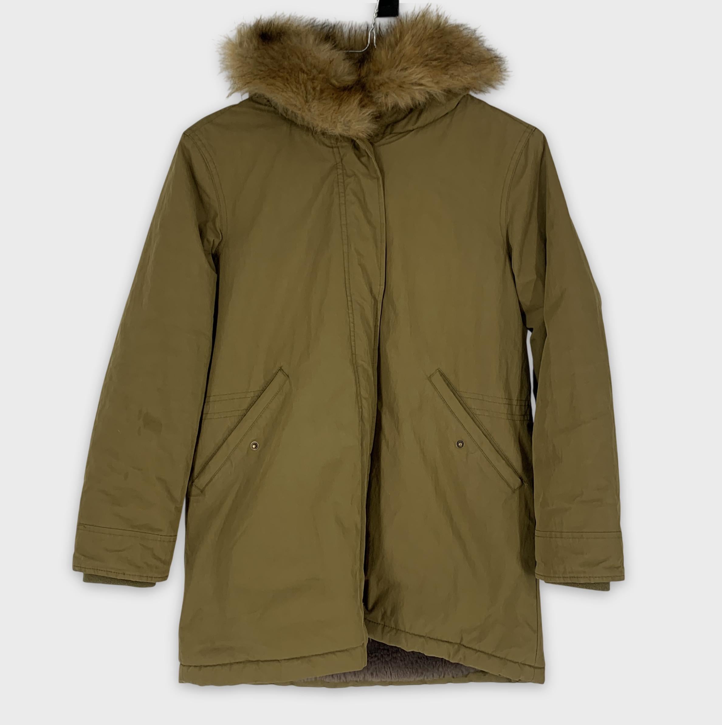 0-Cyrillus 🐿️ Manteau d'hiver avec capuche en fausse fourrure