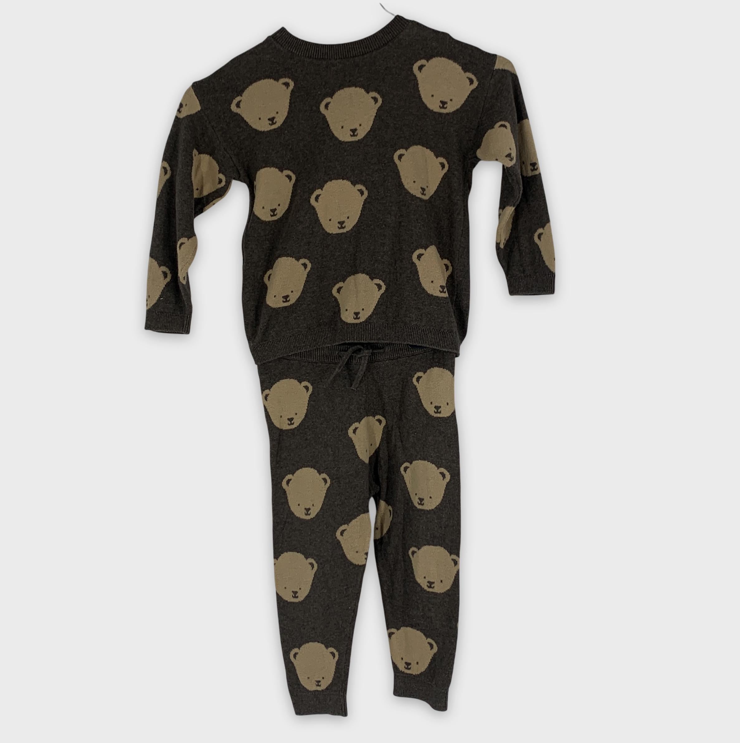 0-Ensemble H&M ours 🐻 marron et beige