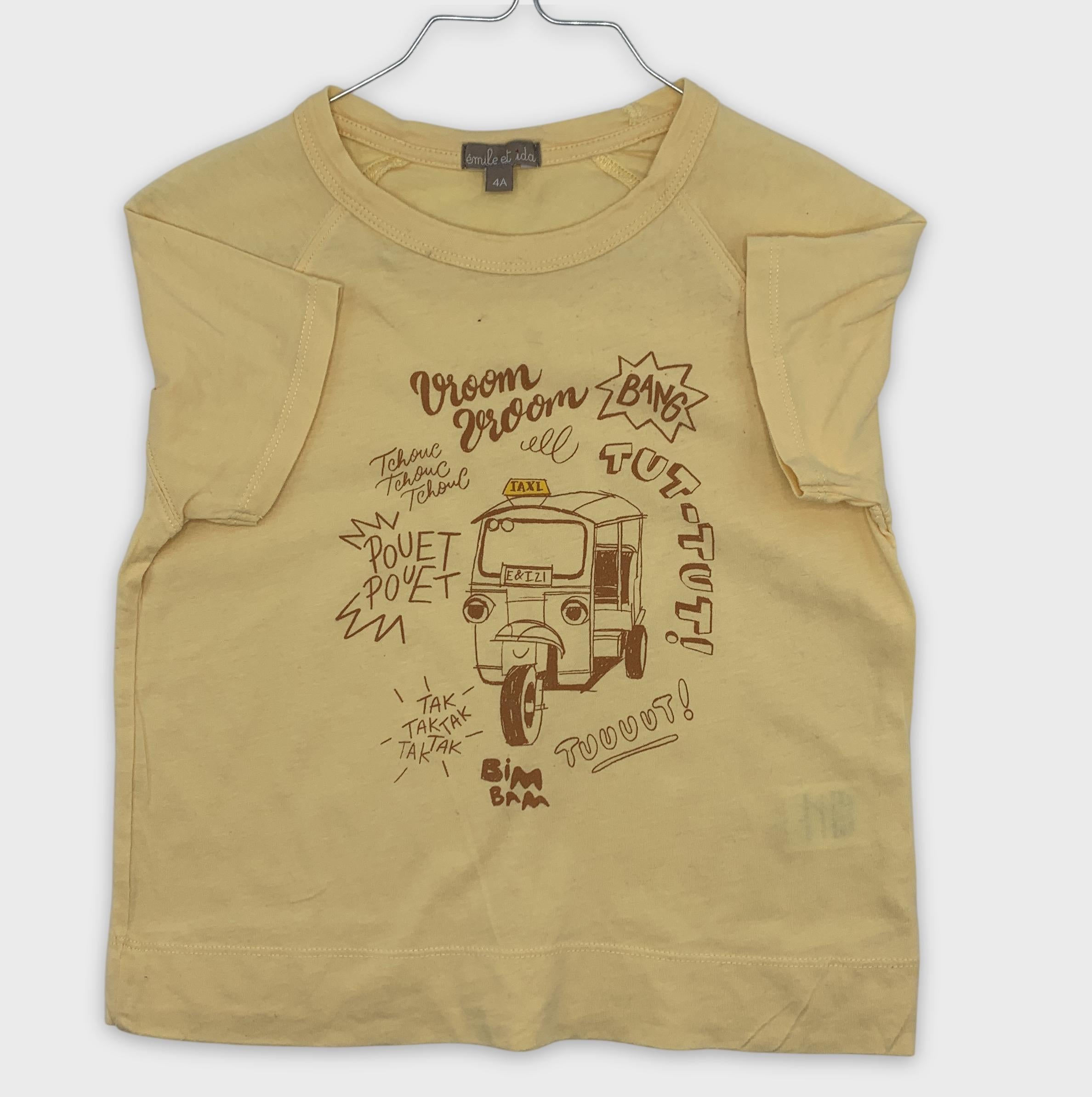 0-T-shirt Emile et Ida, taille 4A, motif taxi