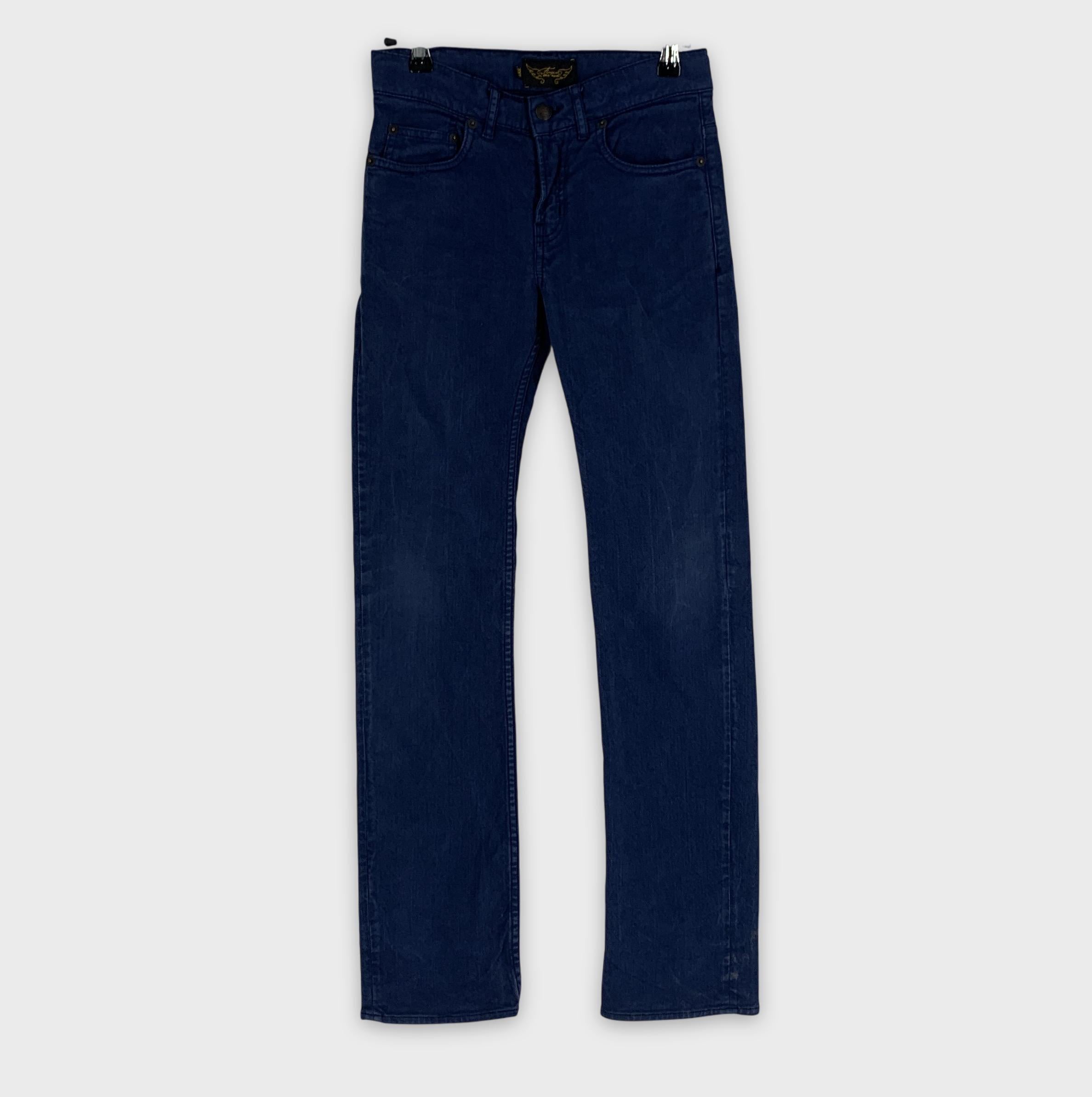 0-👖 Finger in the Nose, Pantalon en coton bleu