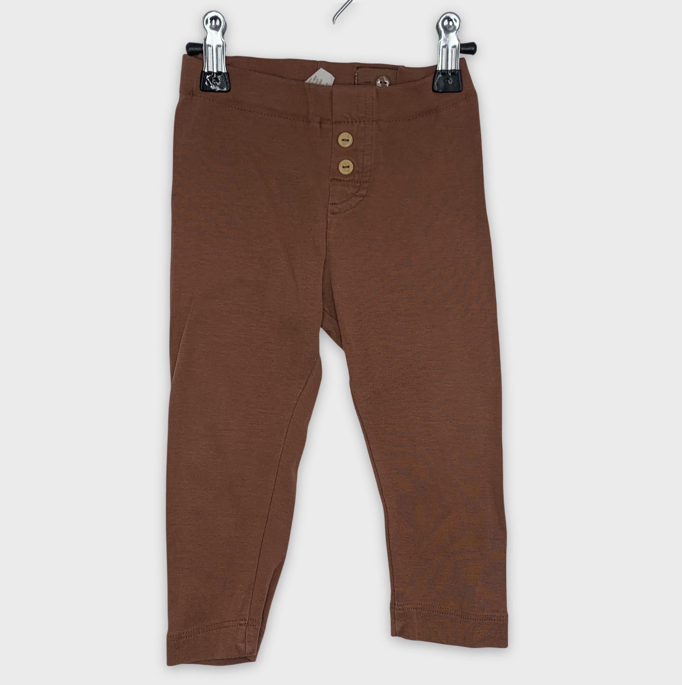 0-Pantalon H&M Organic Cotton 🤎 Taille 86