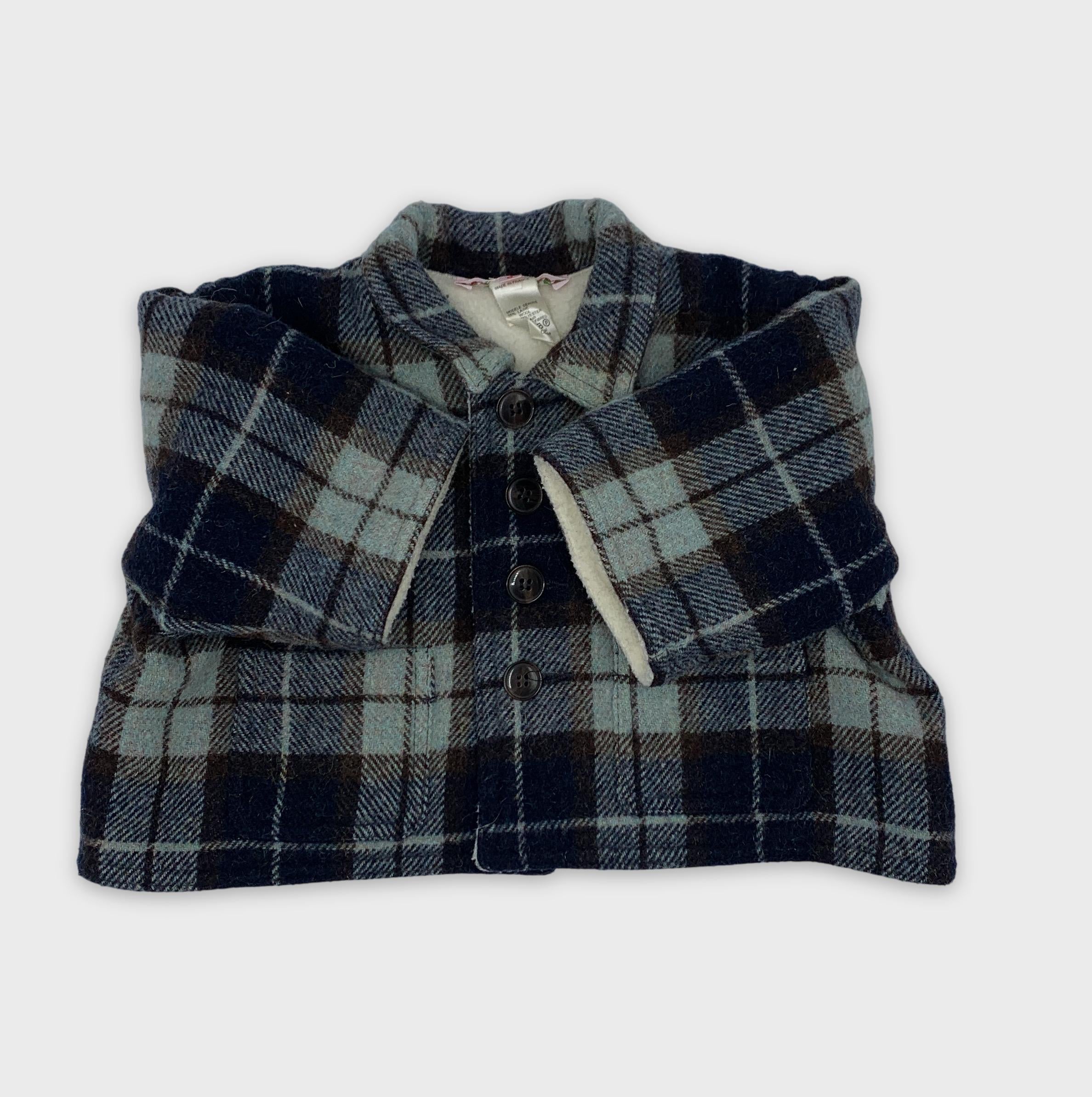 0-Manteau Bonpoint à carreaux 6 ans 🧥