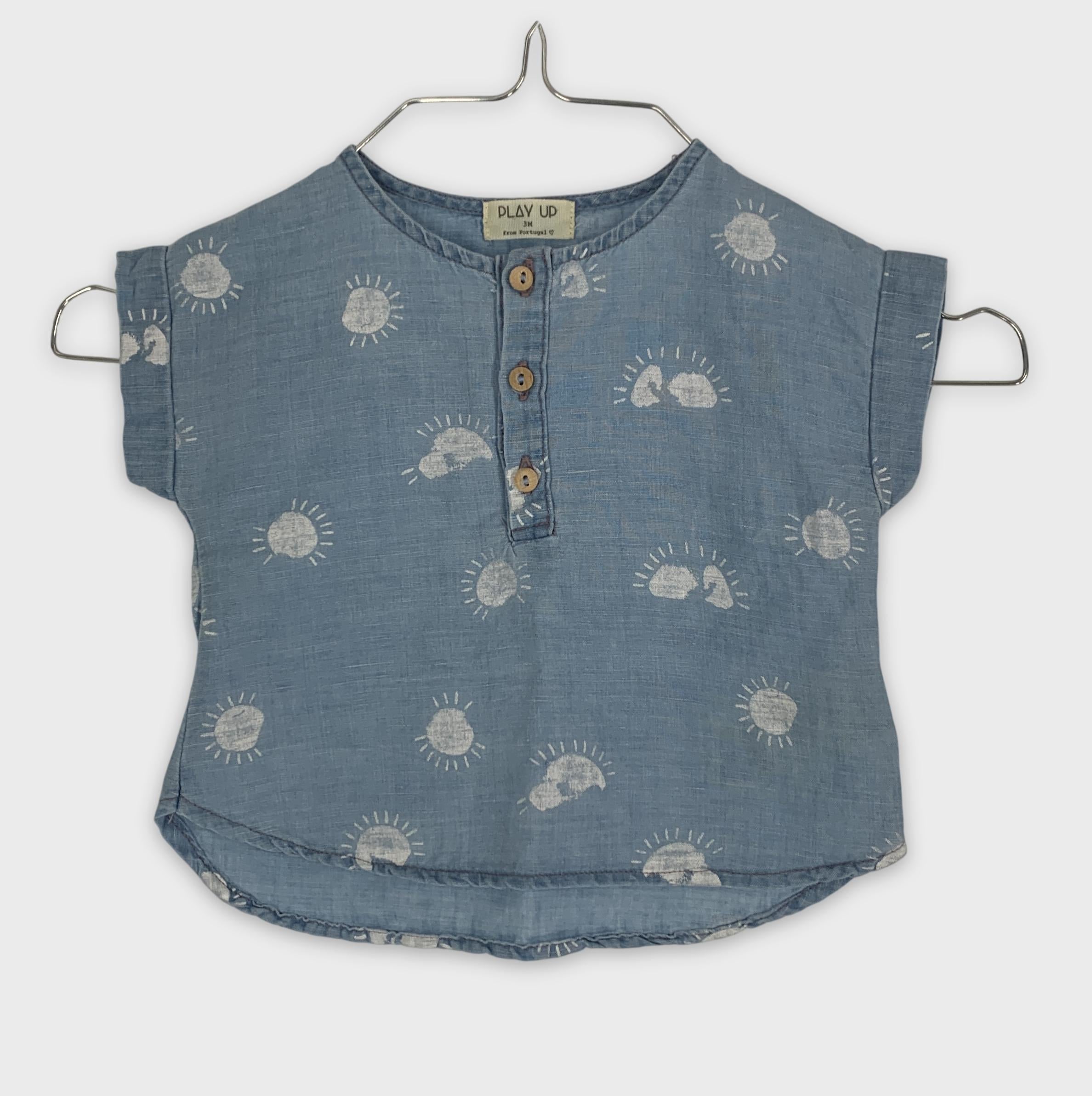 0-Chemise légère PLAY UP, motifs soleil ☀️