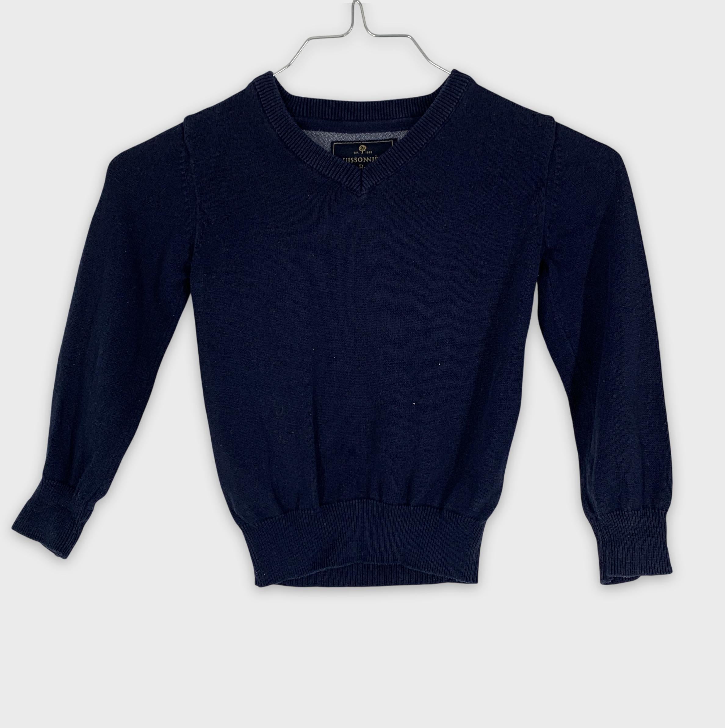 0-Pull Buissonnière & Boys, taille 2, bleu marine 👕
