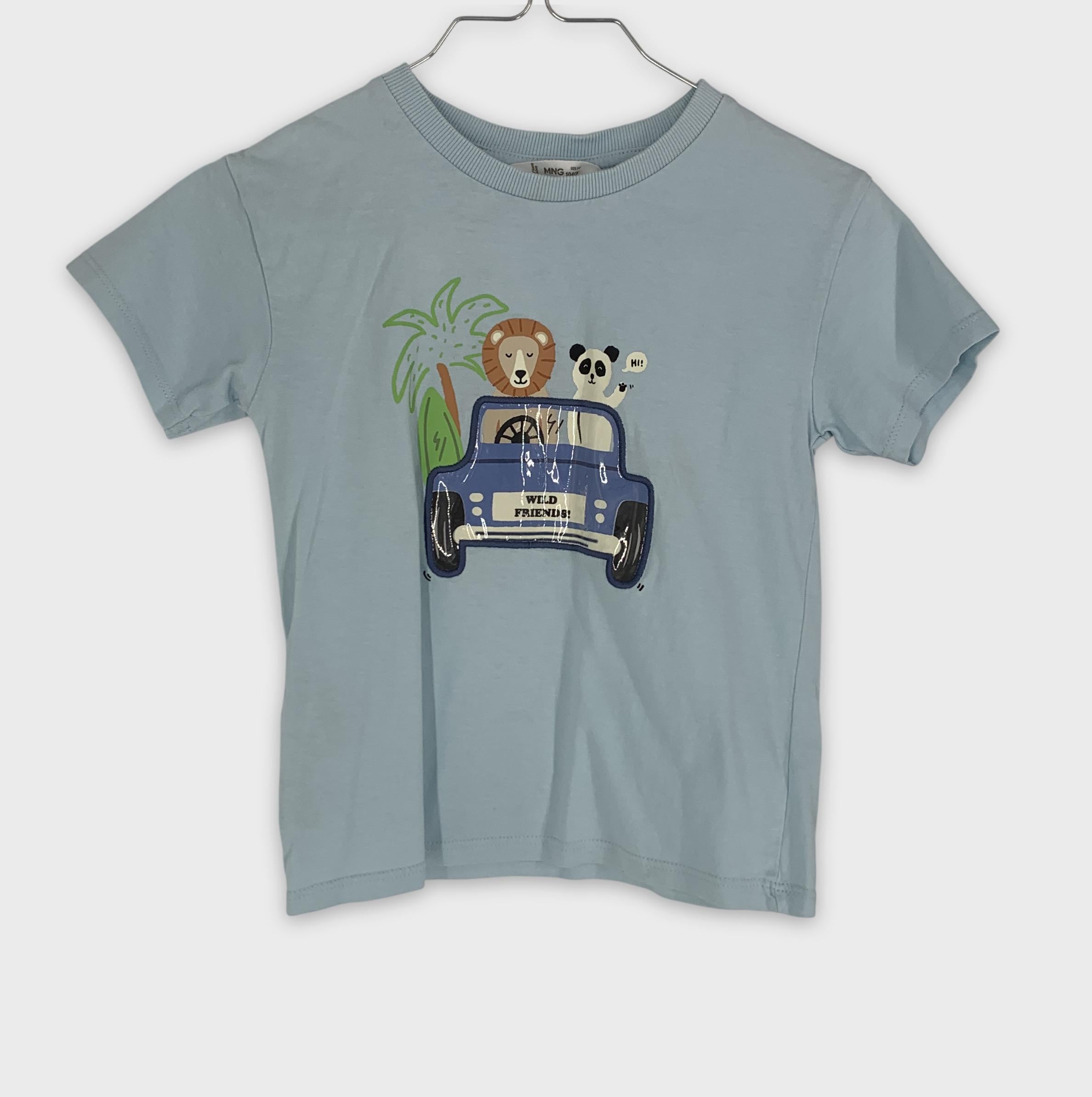 0-T-shirt MNG 🦁🐼 Voiture et animaux