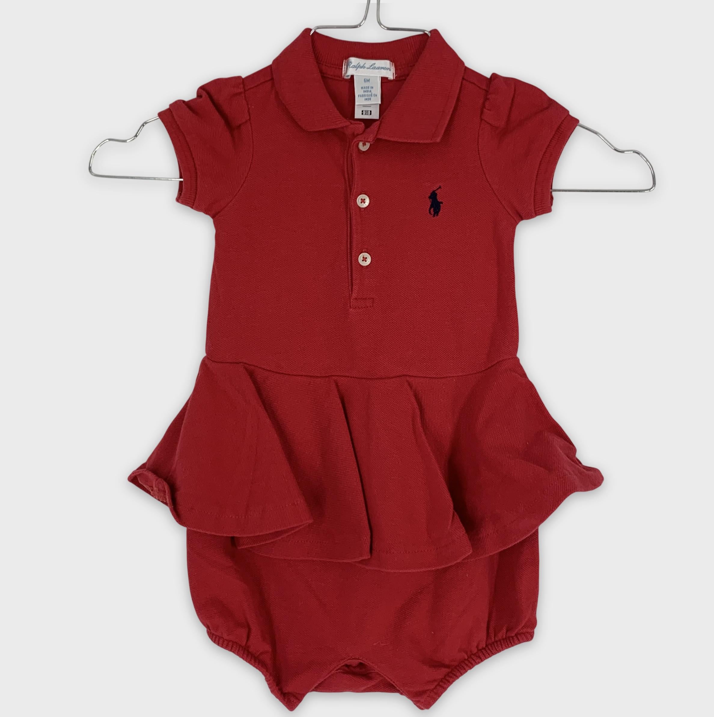 0-Robe Polo Ralph Lauren, 6M, Rouge ❤️