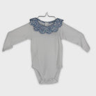 0-Body Jacadi Paris, 6M/67cm, manches longues et col à motifs fleuris 🌸
