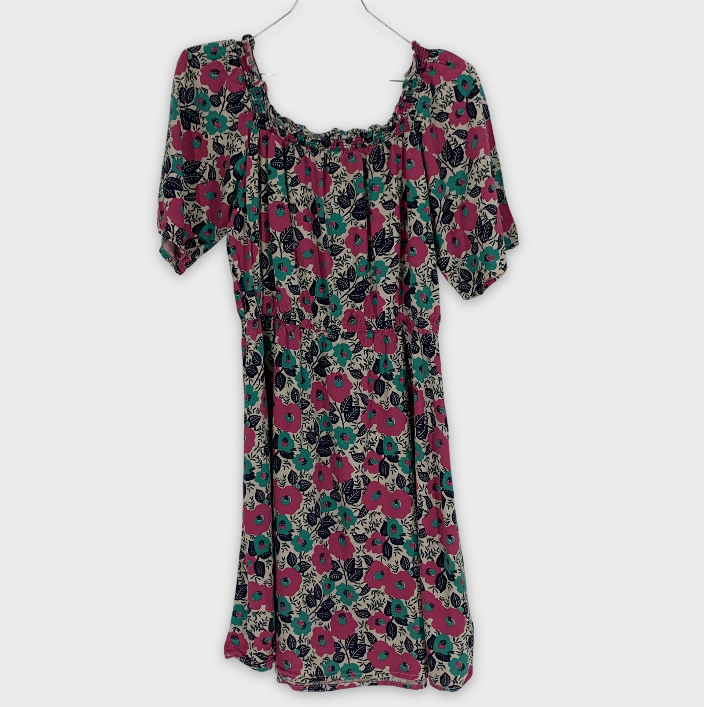 0-MONOPRIX TEENS Robe fleurie à manches courtes 🌸