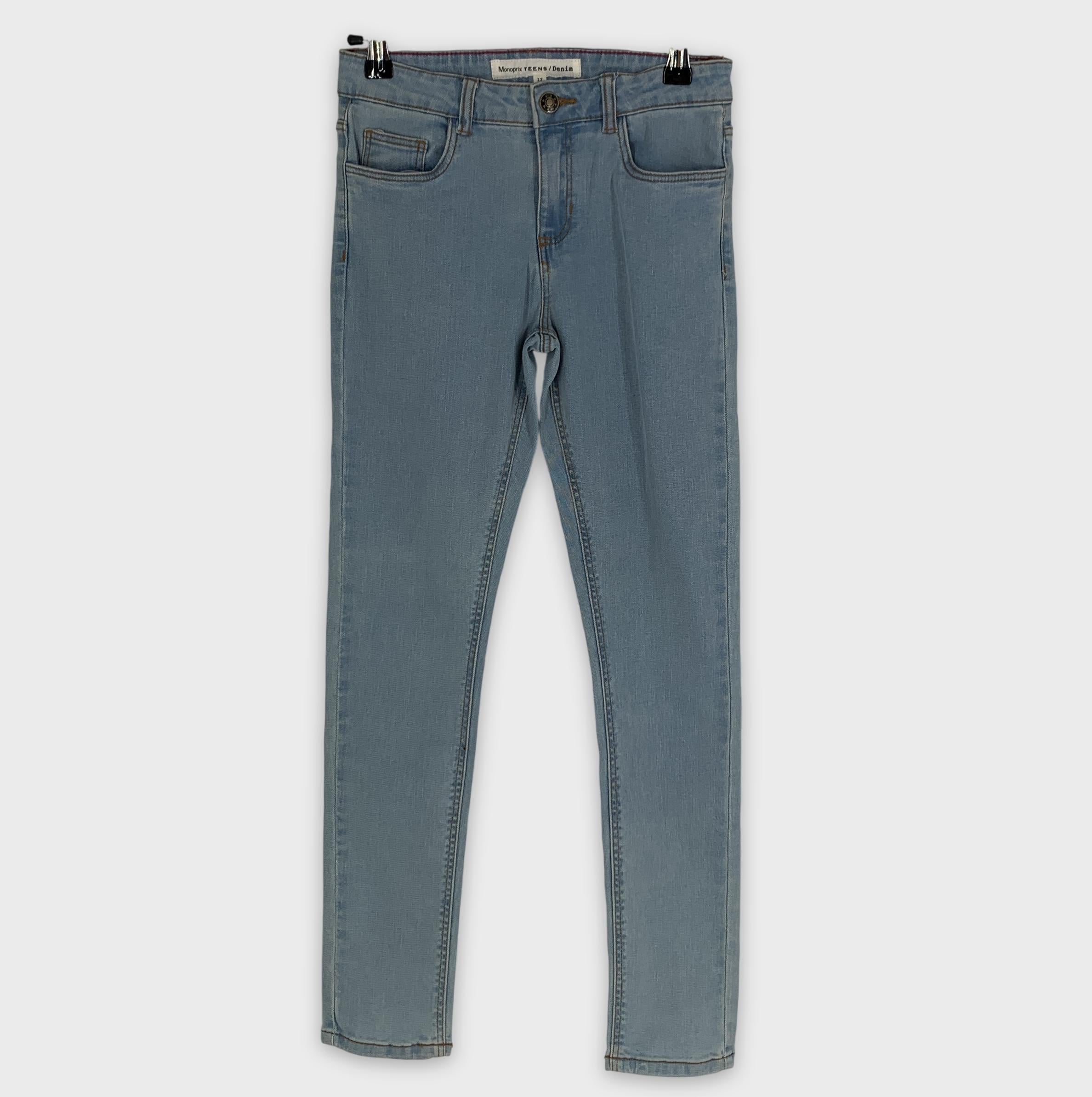 0-Monoprix TEENS/Denim 👖 Jean slim bleu clair