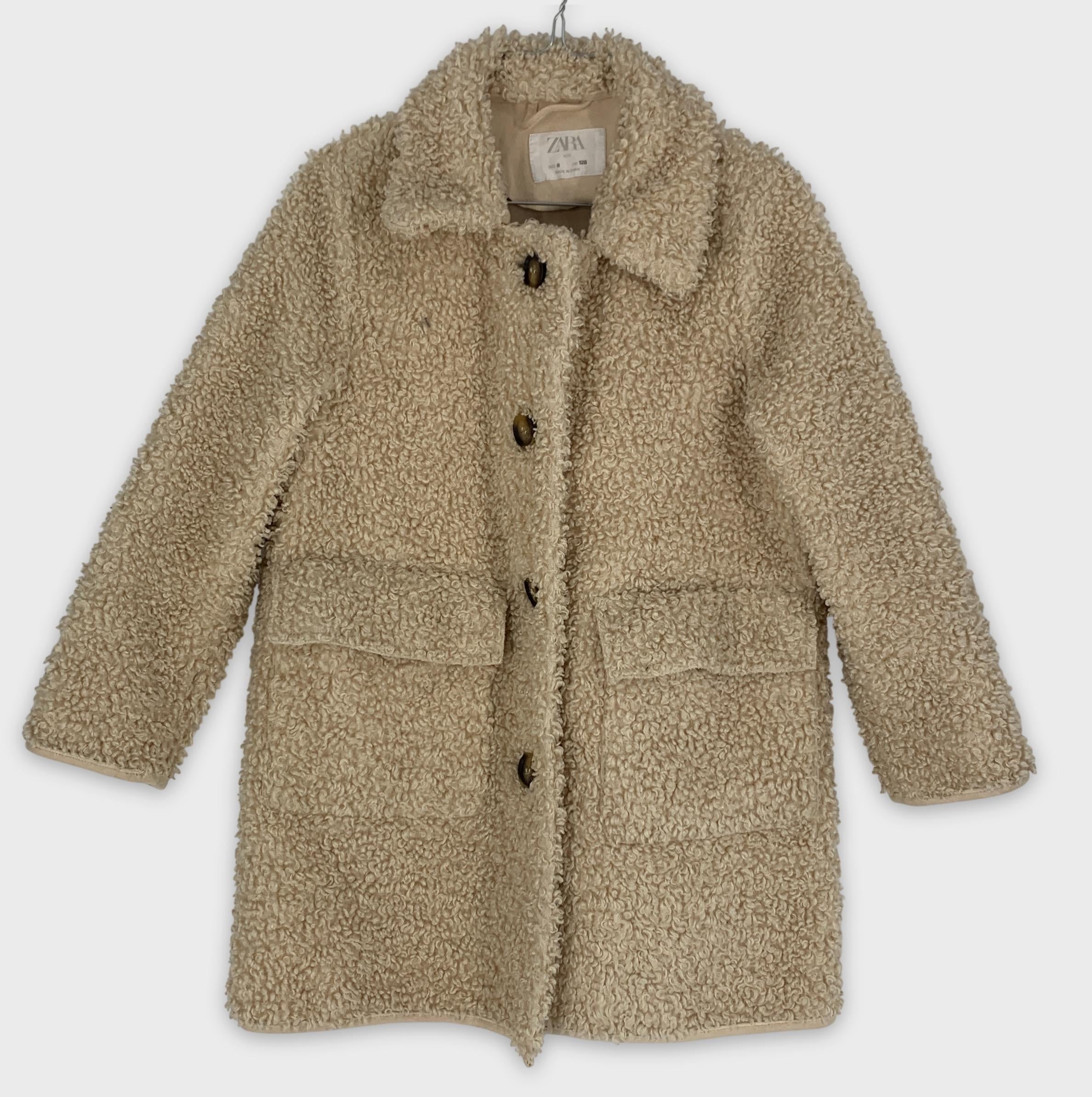 0-Veste Zara Kids, taille 8 ans, couleur beige 🧸