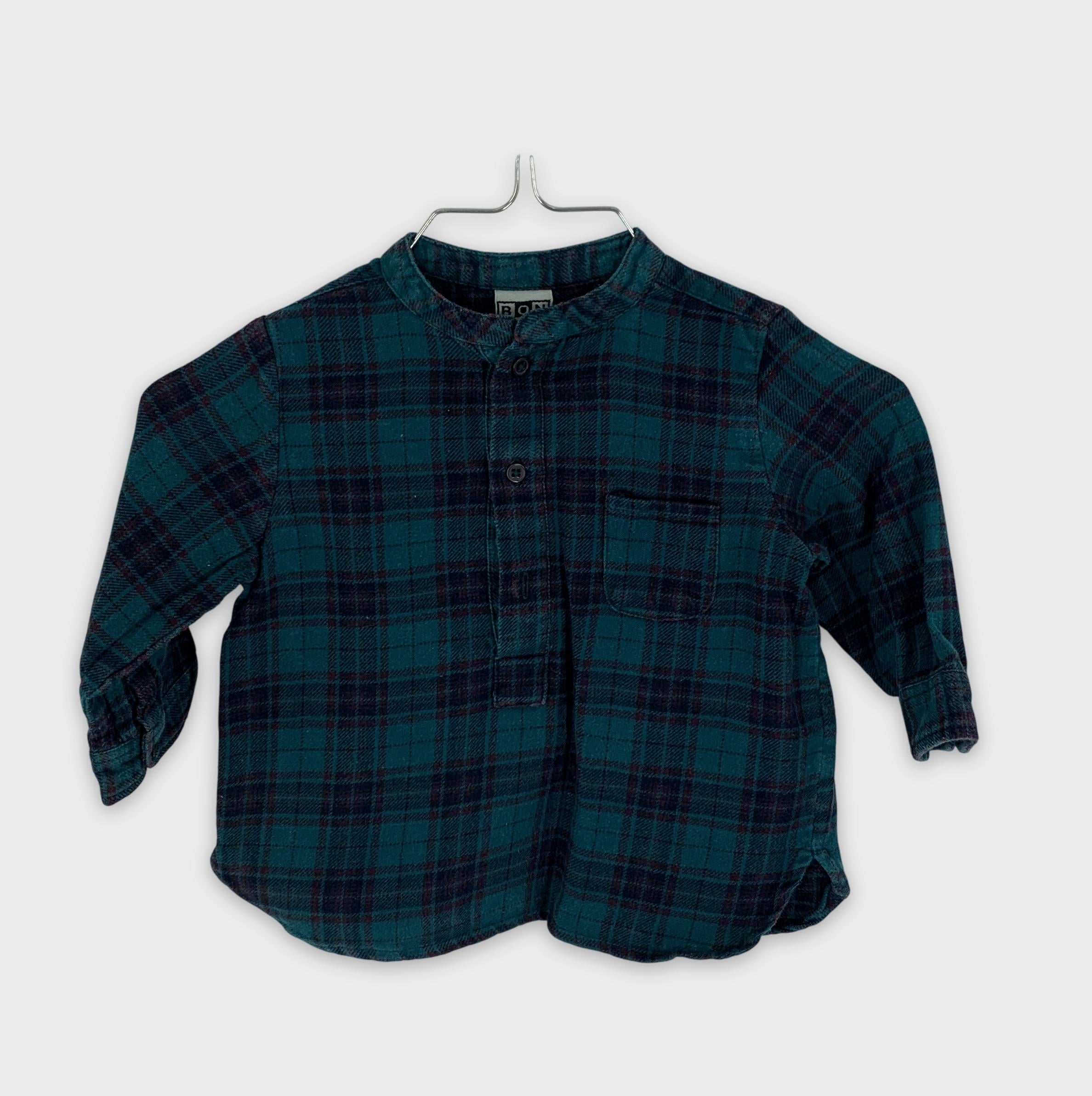 0-Chemise à carreaux BONTON, taille 12 ans 👧