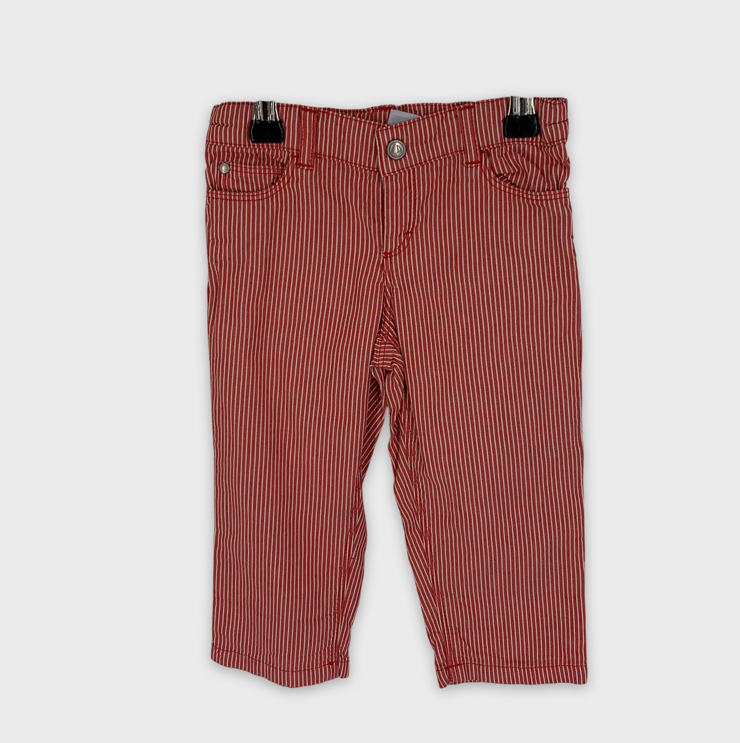 0-Pantalon rayé Petit Bateau ⛵️, 18 mois